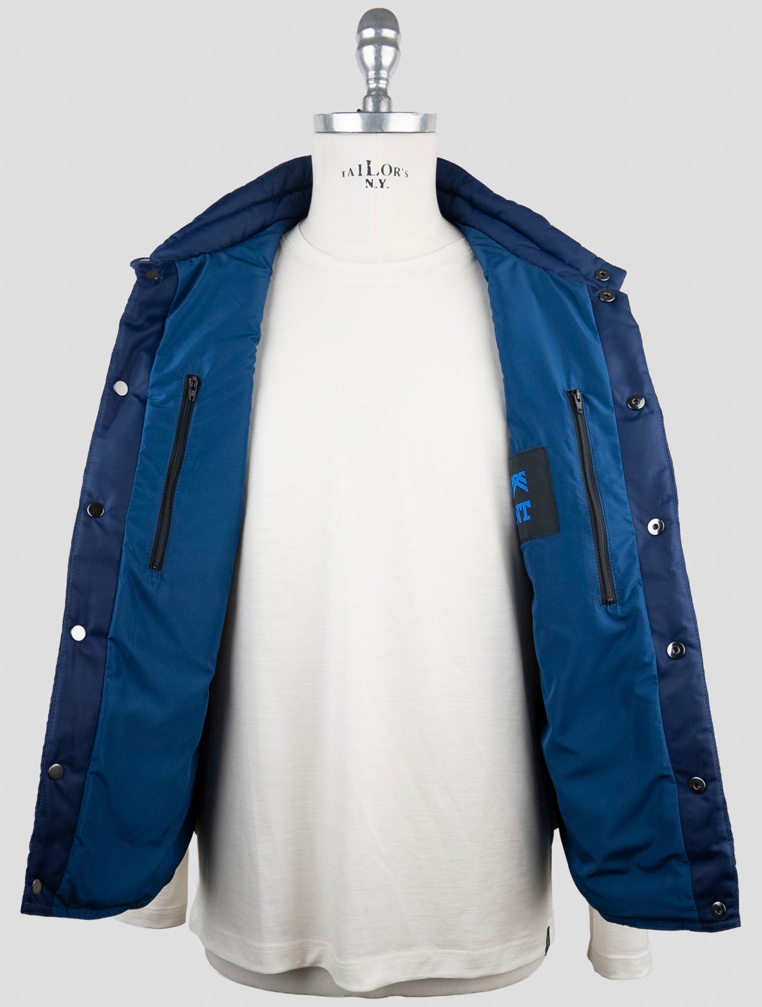 Kiton Knt Blue Pa Coat Gilet