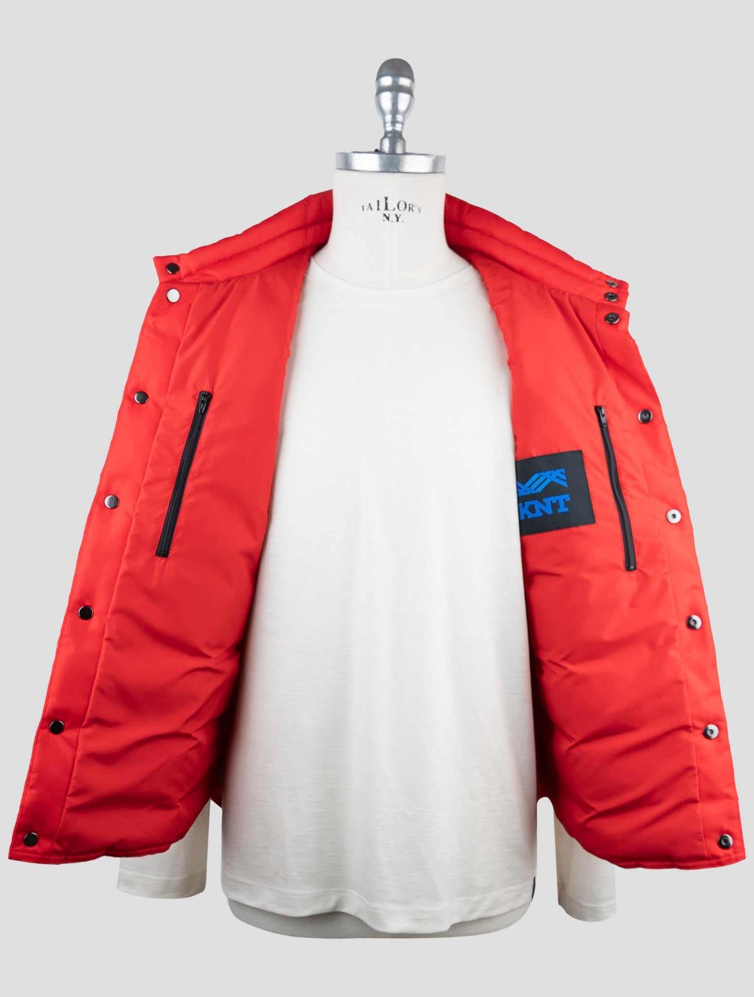 Kiton Knt Red Pa Coat Gilet