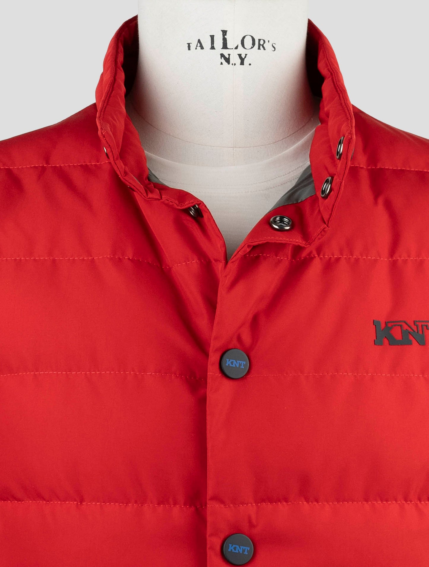 Kiton Knt Red Pl Coat Gilet