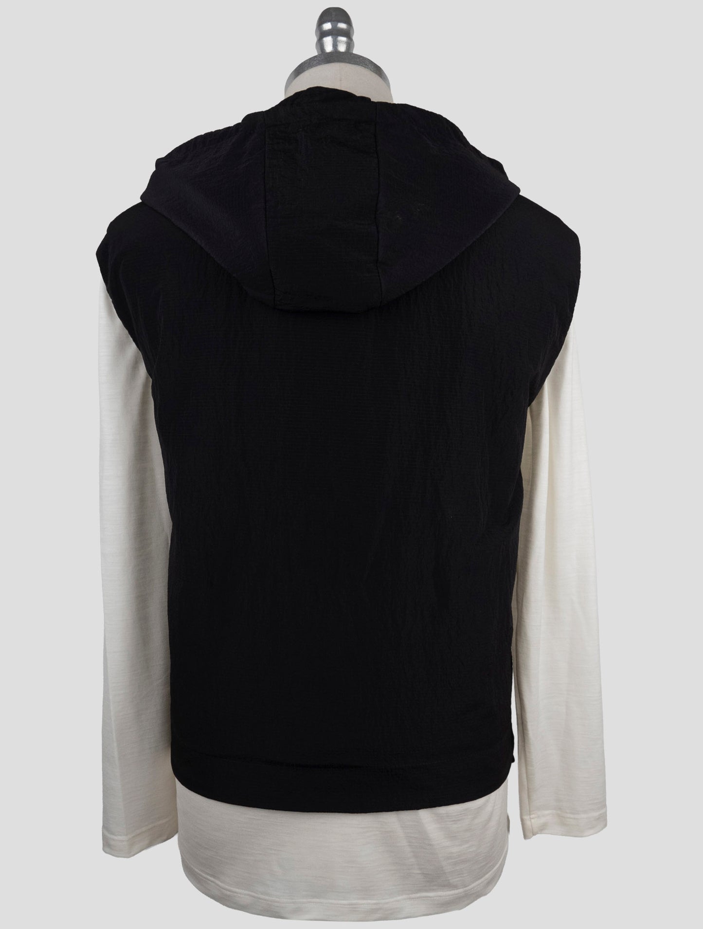 Kiton Knt Black Pa Coat Gilet