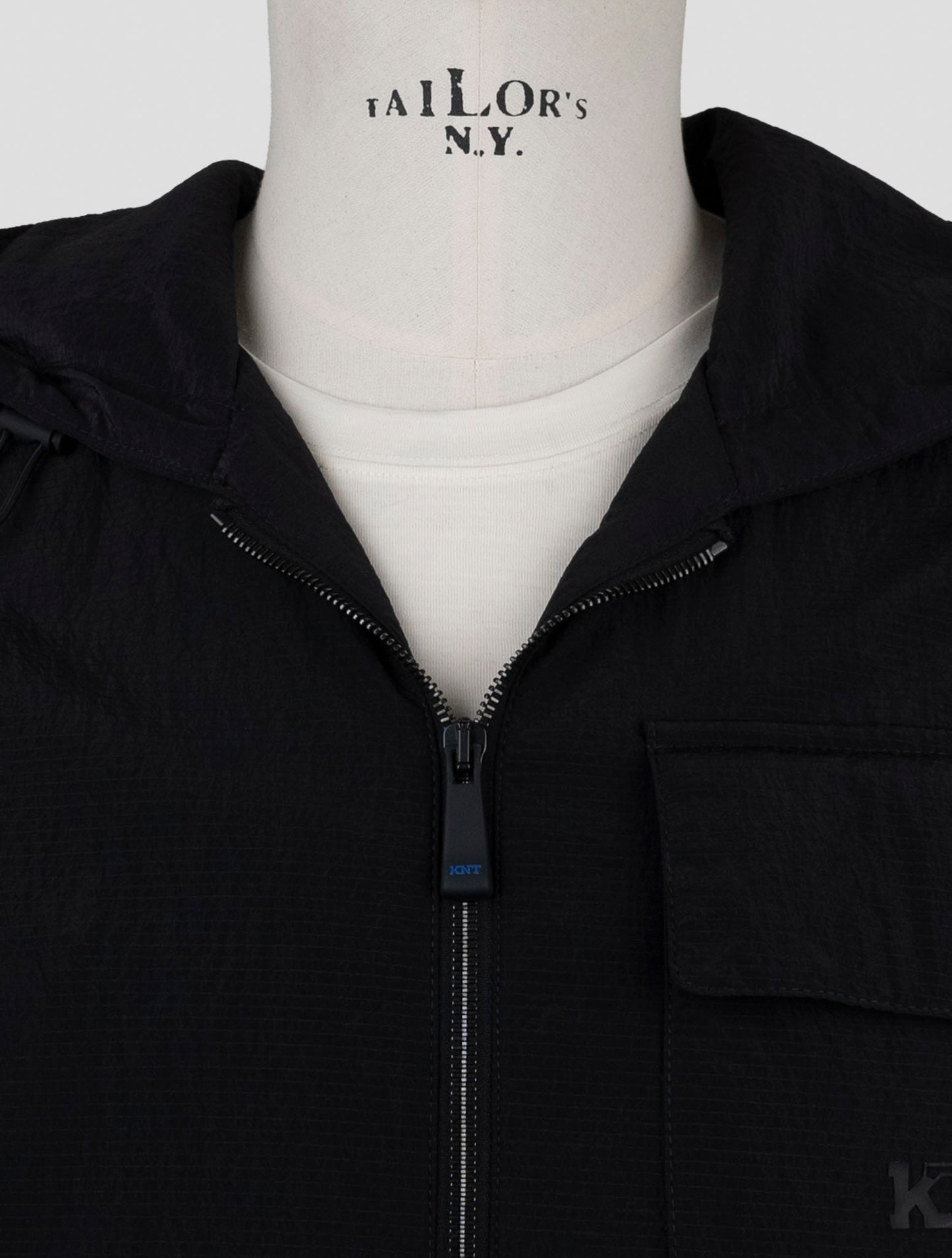 Kiton Knt Black Pa Coat Gilet