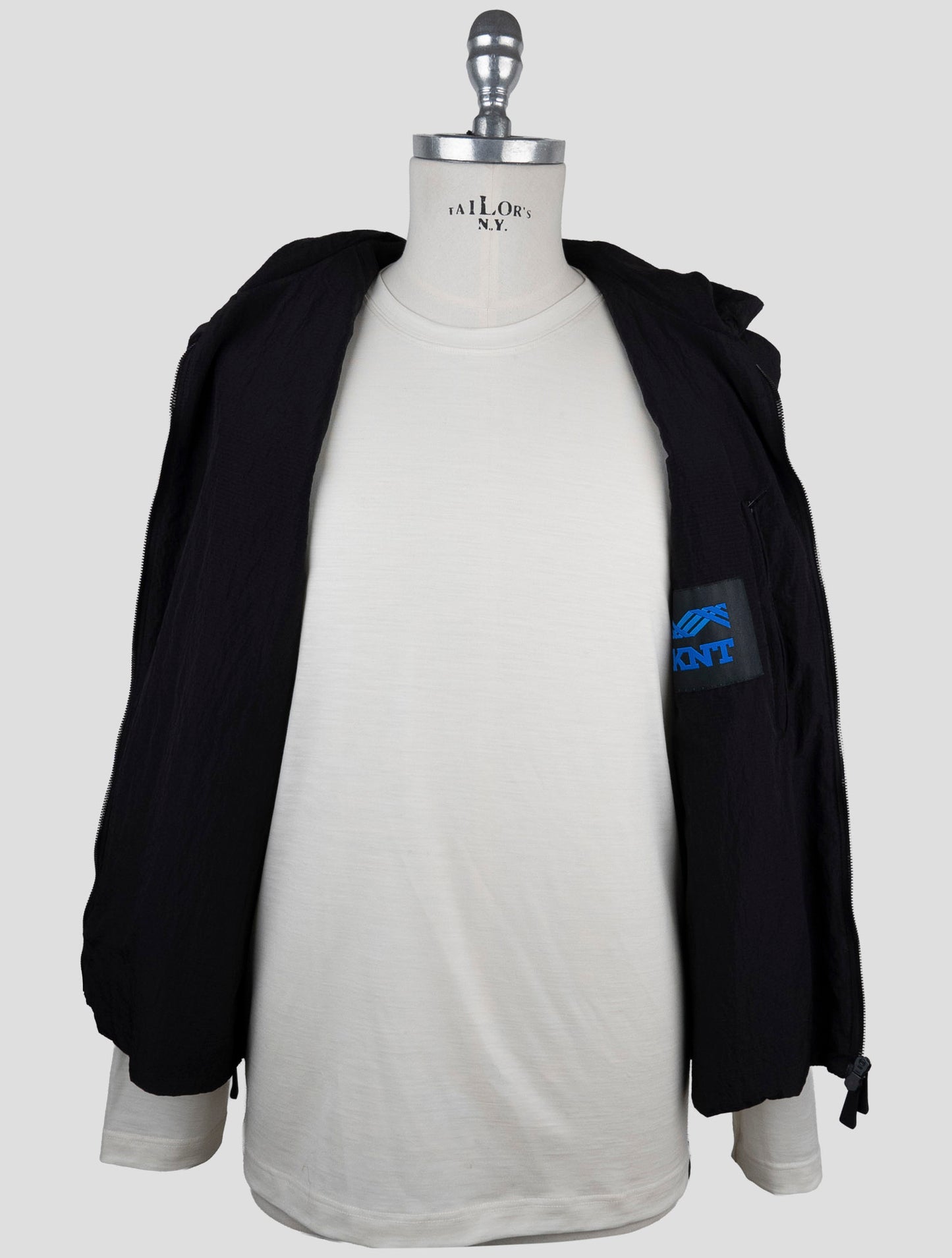 Kiton Knt Black Pa Coat Gilet
