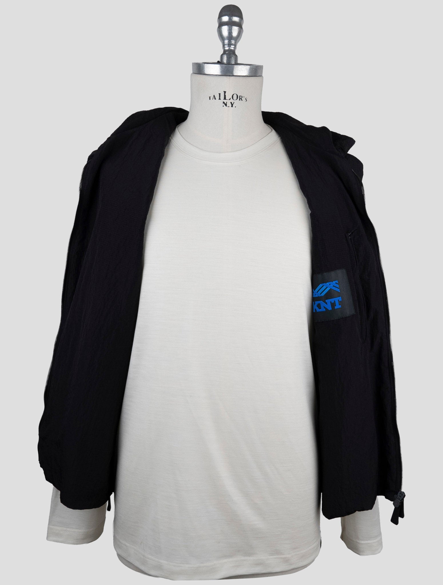 Kiton Knt Black Pa Coat Gilet