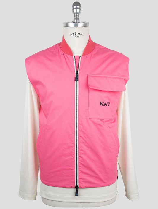 Kiton Knt Pink Cotton Coat Gilet