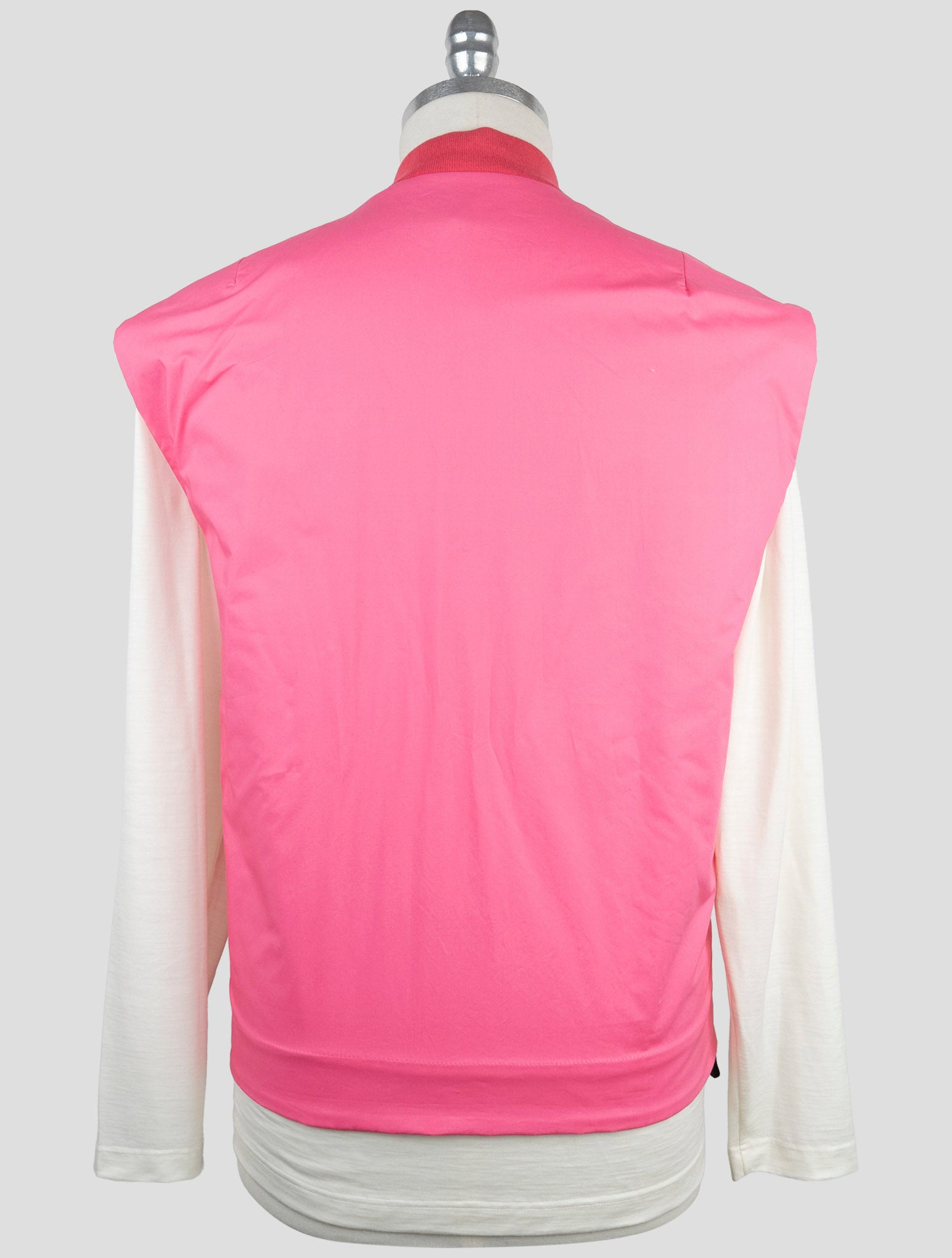 Kiton Knt Pink Cotton Coat Gilet