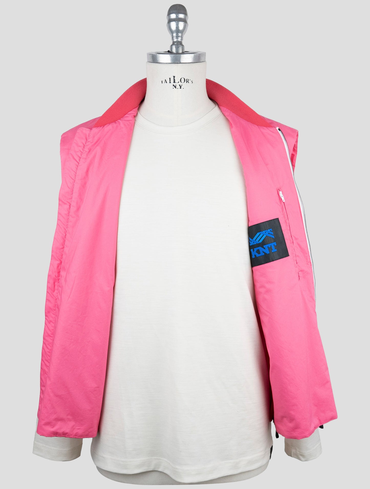 Kiton Knt Pink Cotton Coat Gilet