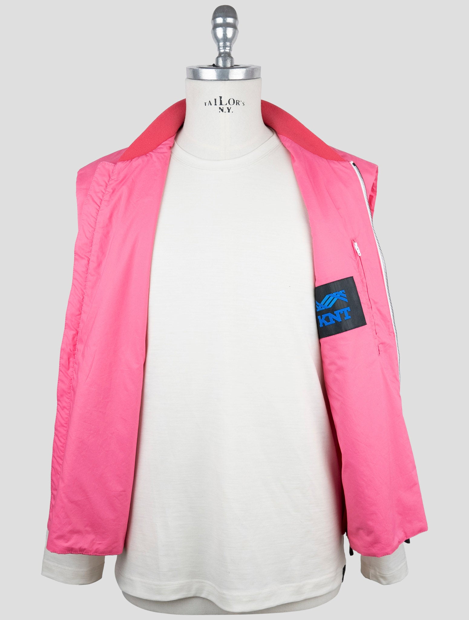 Kiton Knt Pink Cotton Coat Gilet