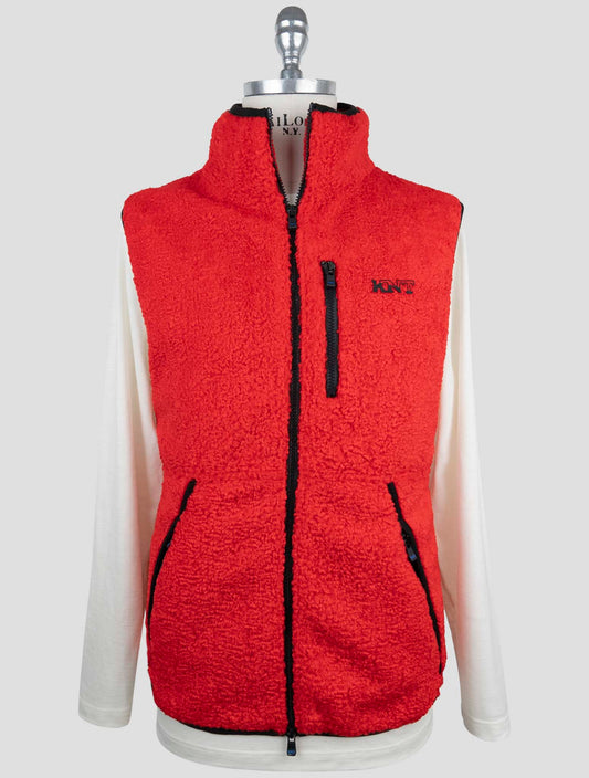 Kiton Knt Red Pl Coat Gilet