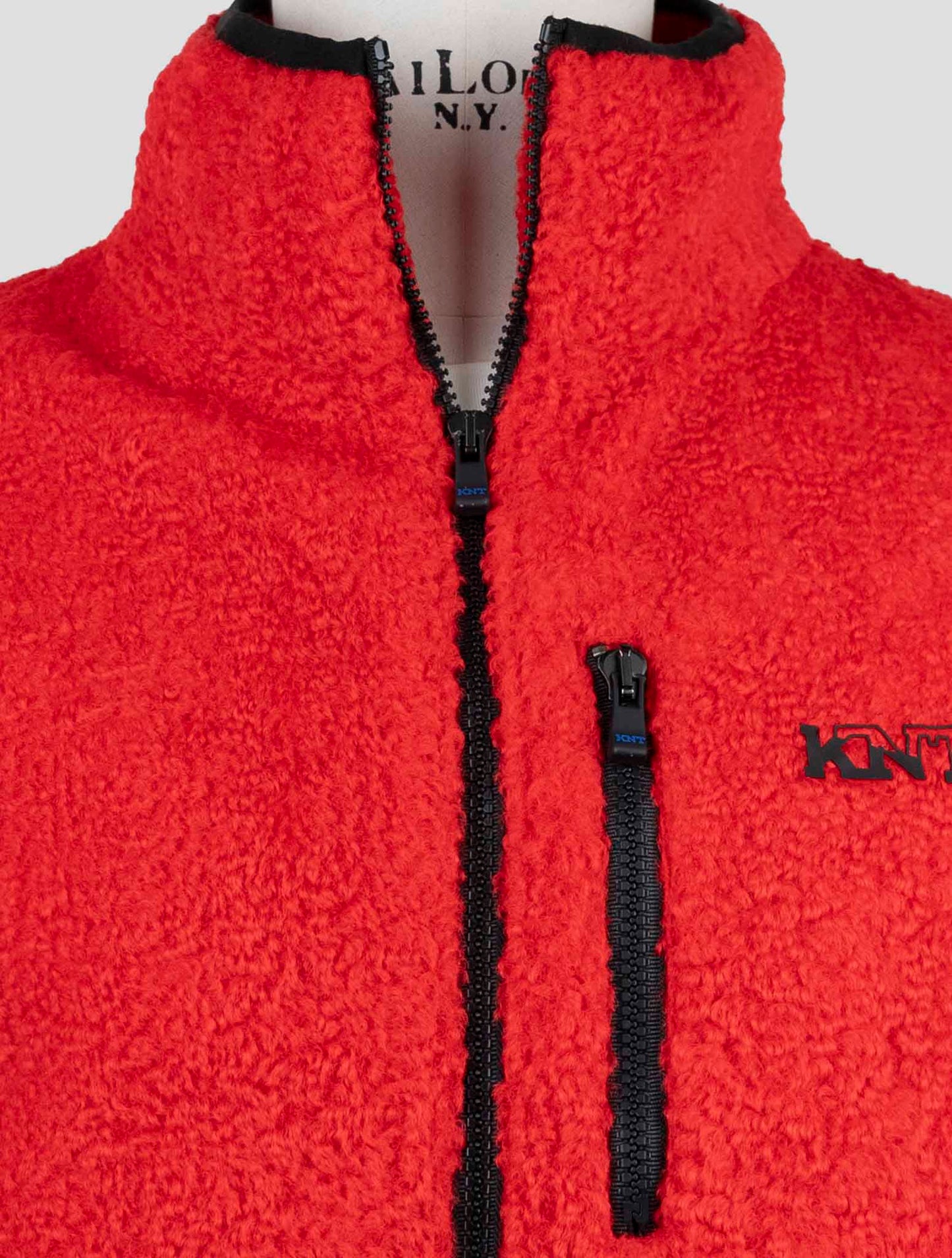 Kiton Knt Red Pl Coat Gilet