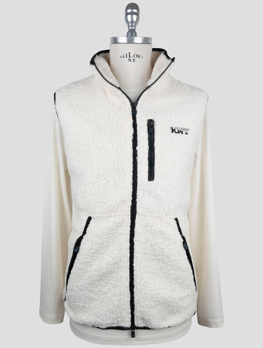 Kiton Knt White Pl Coat Gilet