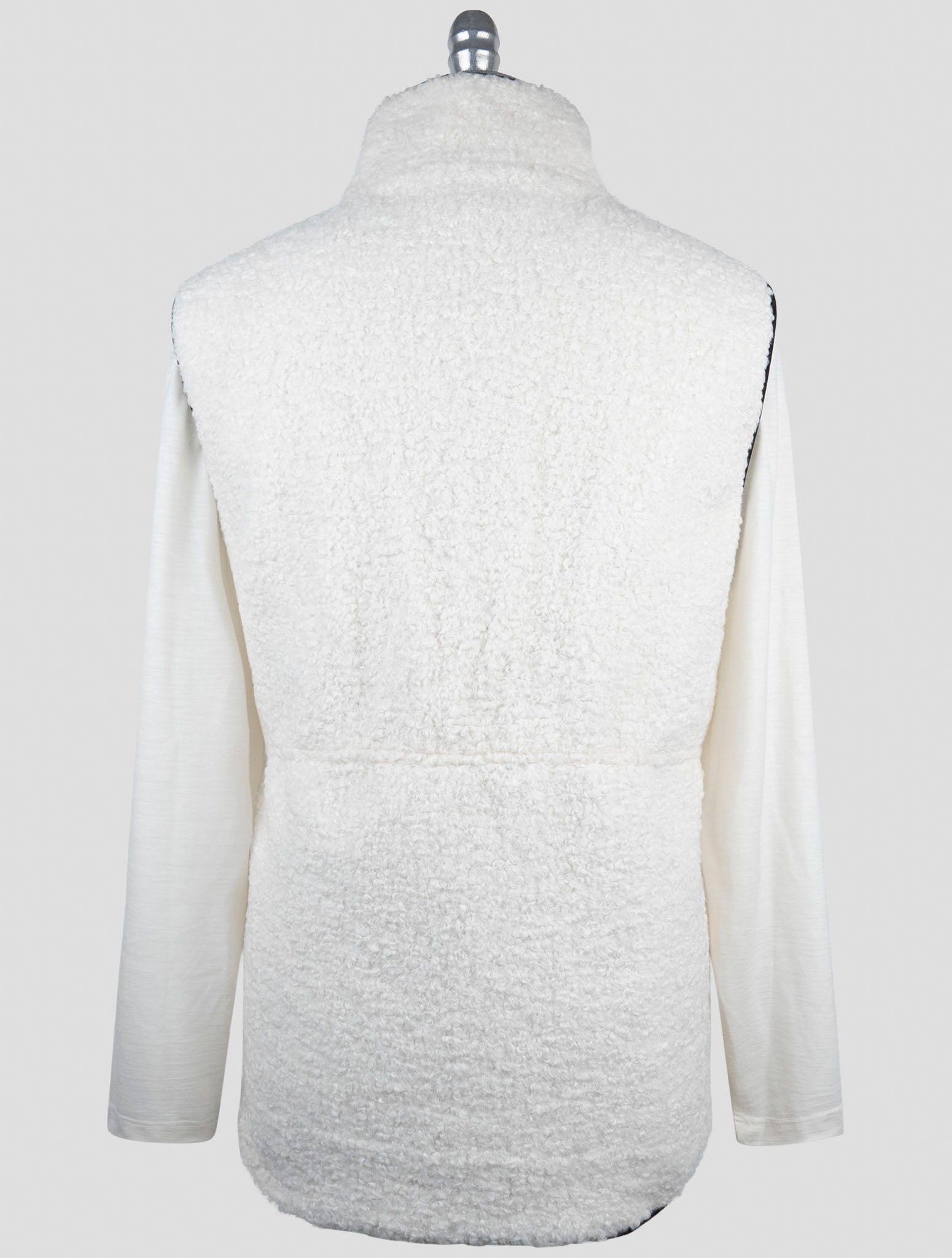 Kiton Knt White Pl Coat Gilet