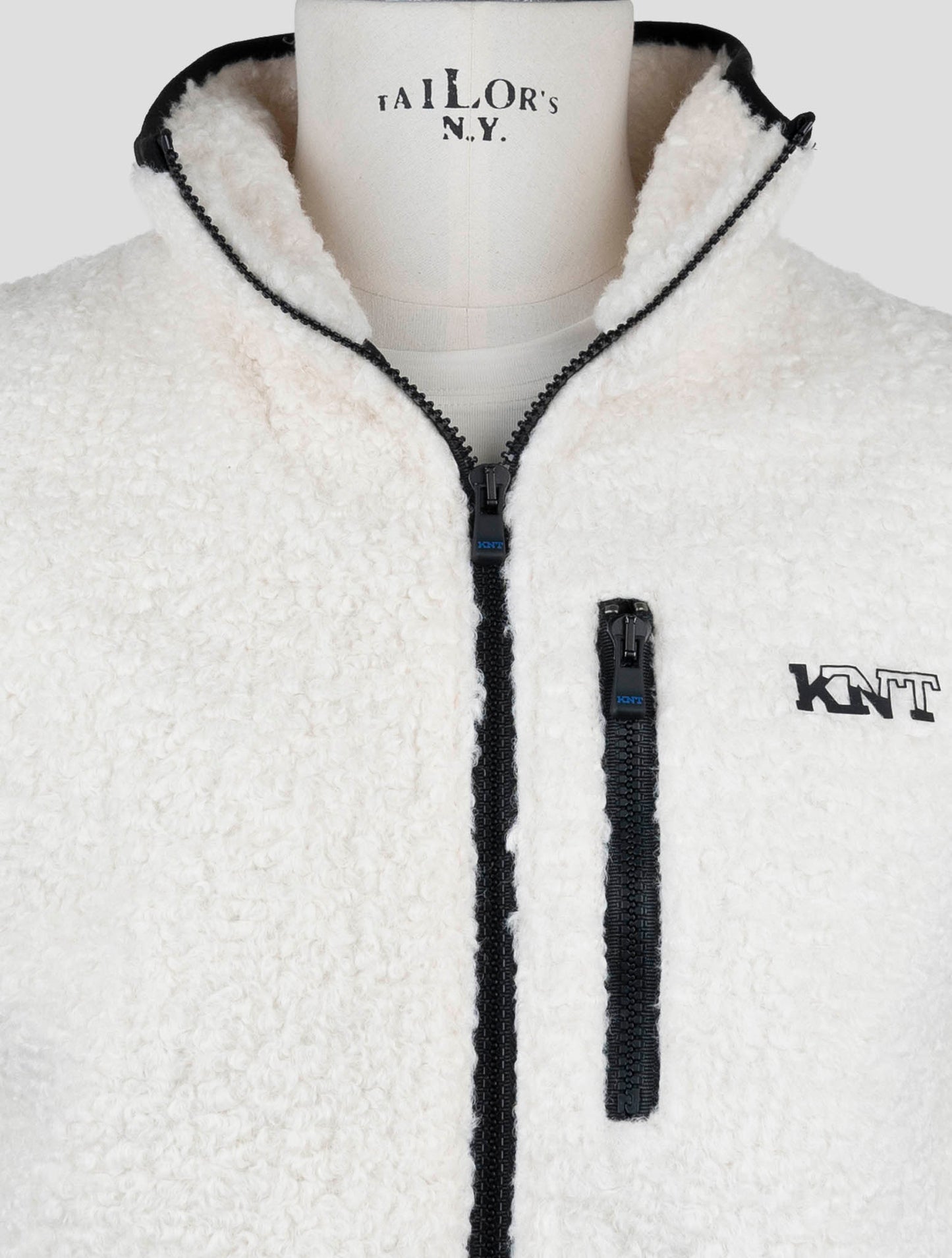 Kiton Knt White Pl Coat Gilet