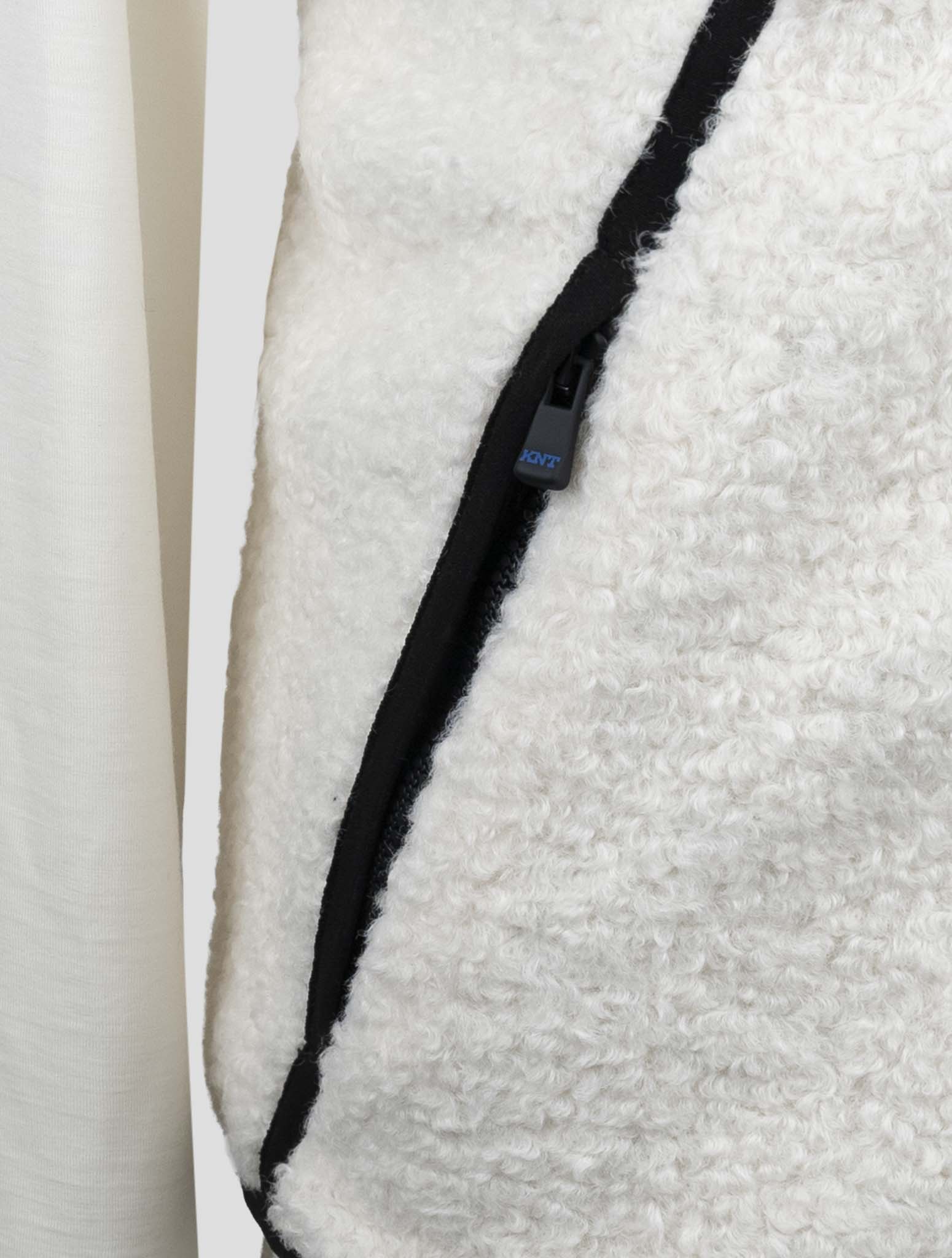 Kiton Knt White Pl Coat Gilet