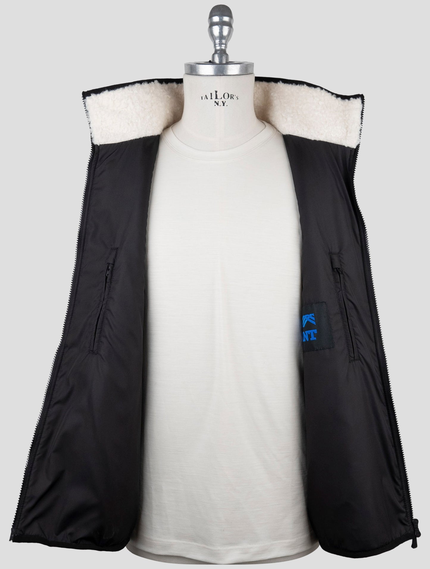 Kiton Knt White Pl Coat Gilet