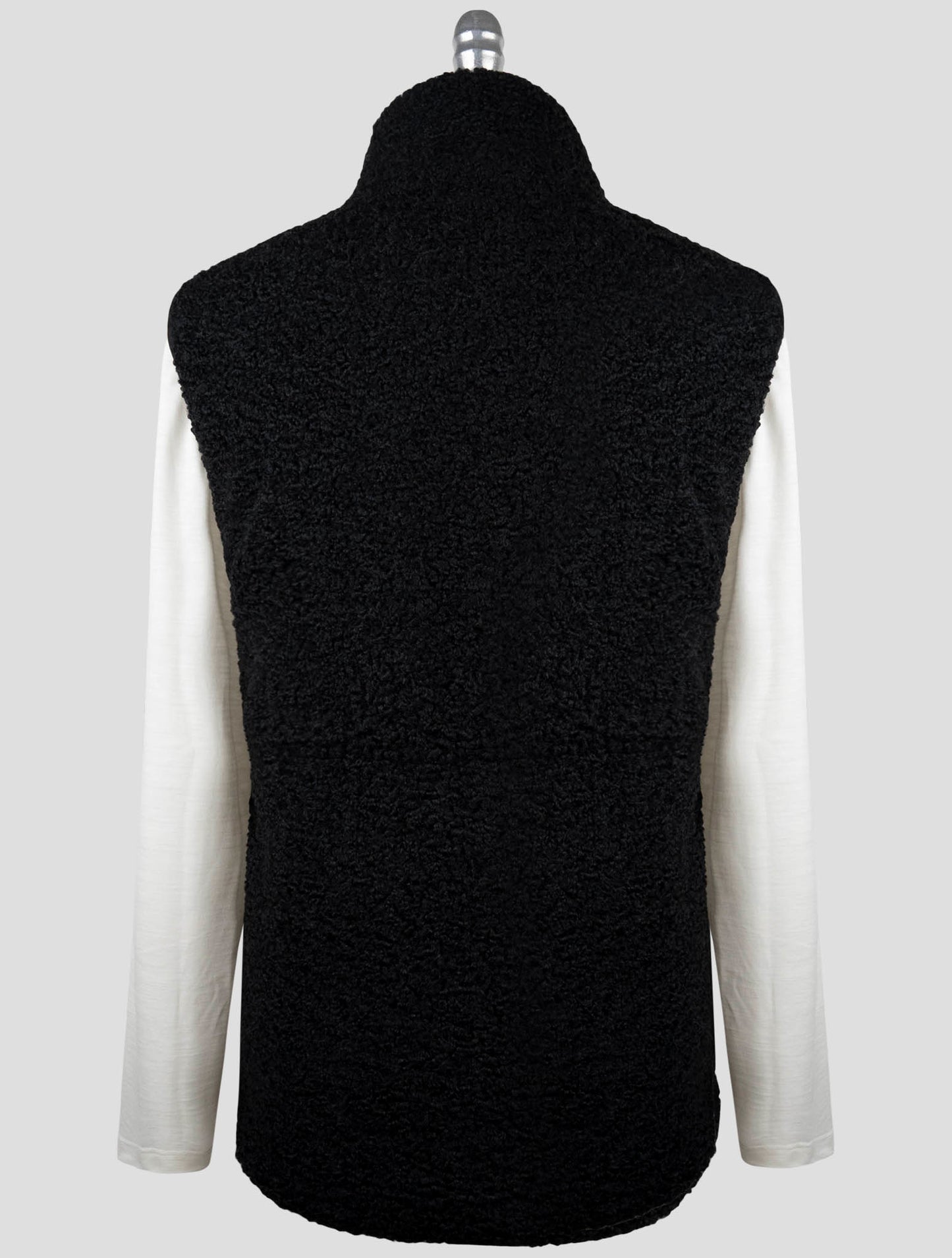 Kiton Knt Black Pl Coat Gilet