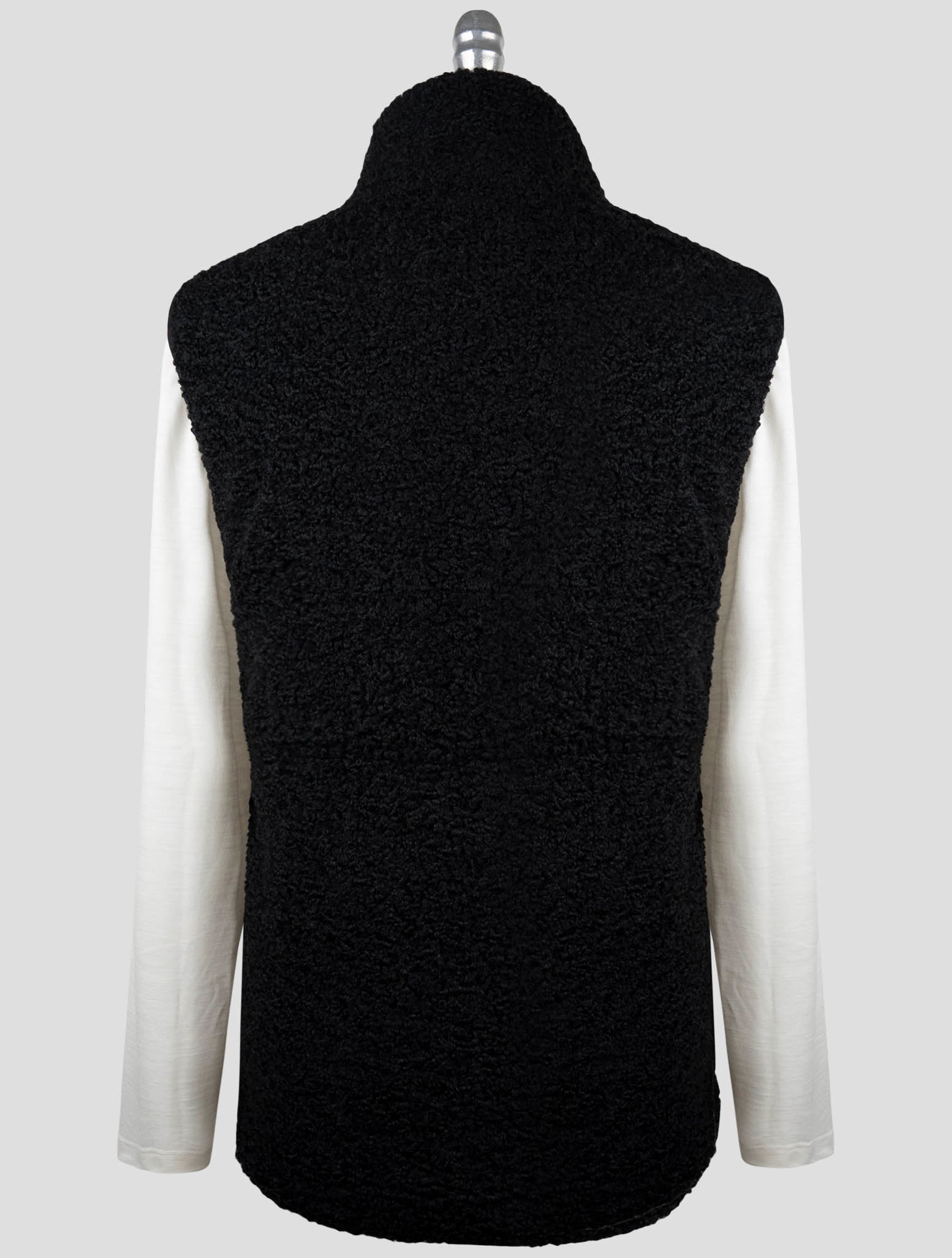 Kiton Knt Black Pl Coat Gilet