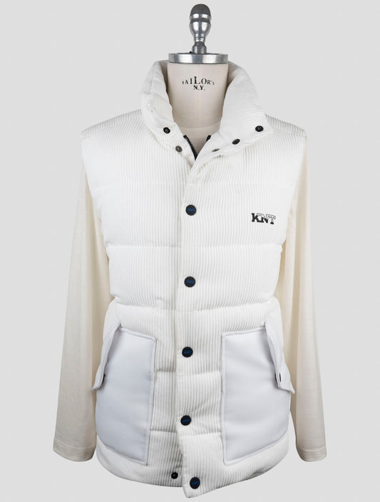Kiton Knt White Pl Pa Ea Coat Gilet