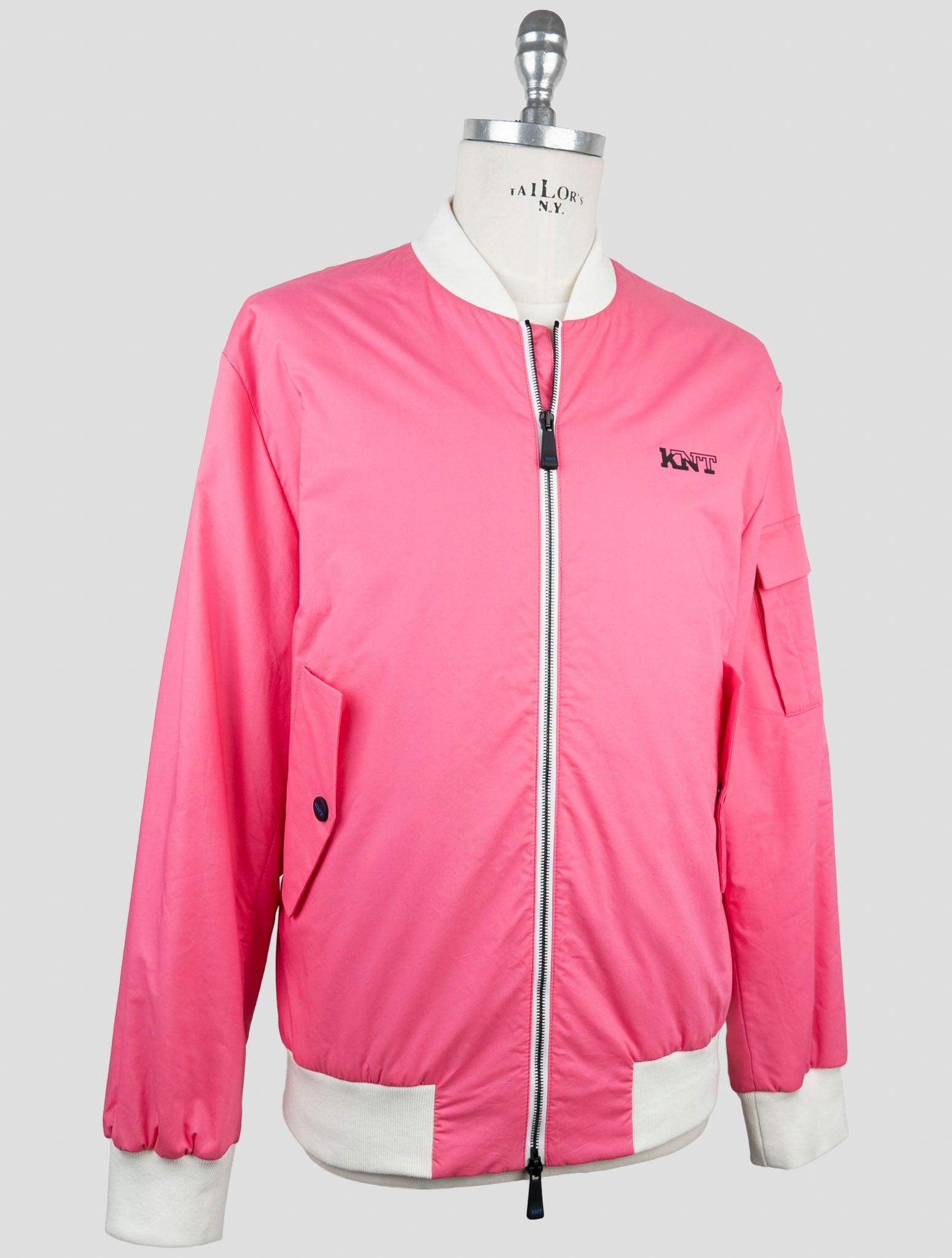 Kiton Knt Pink Cotton Coat