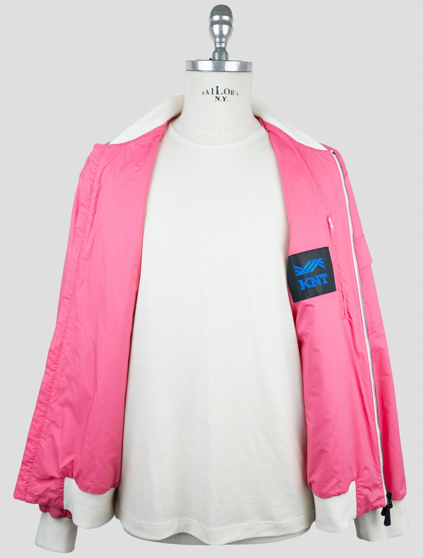 Kiton Knt Pink Cotton Coat