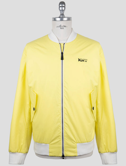 Kiton Knt Yellow Cotton Coat
