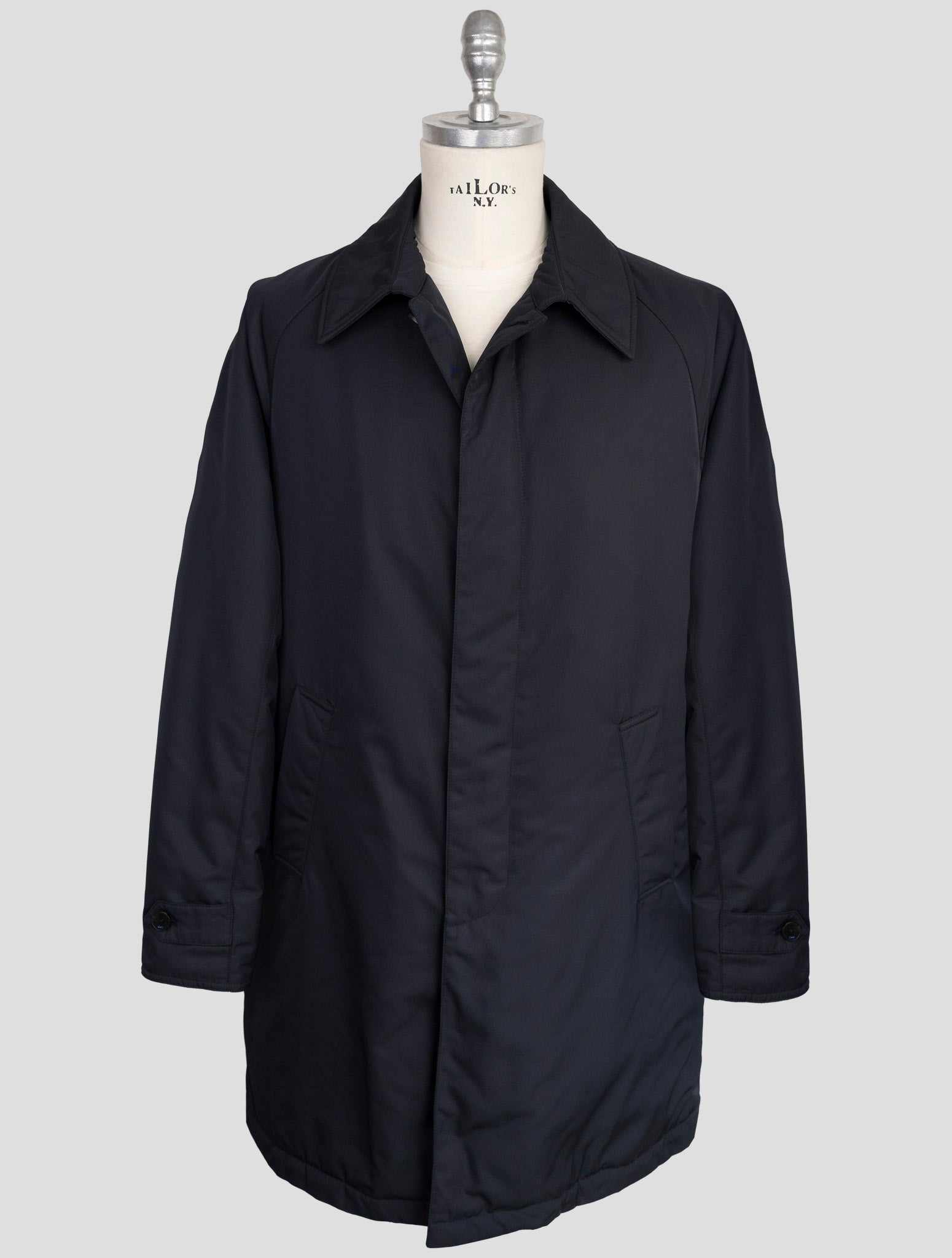 Kiton Knt Blue Pl Overoat