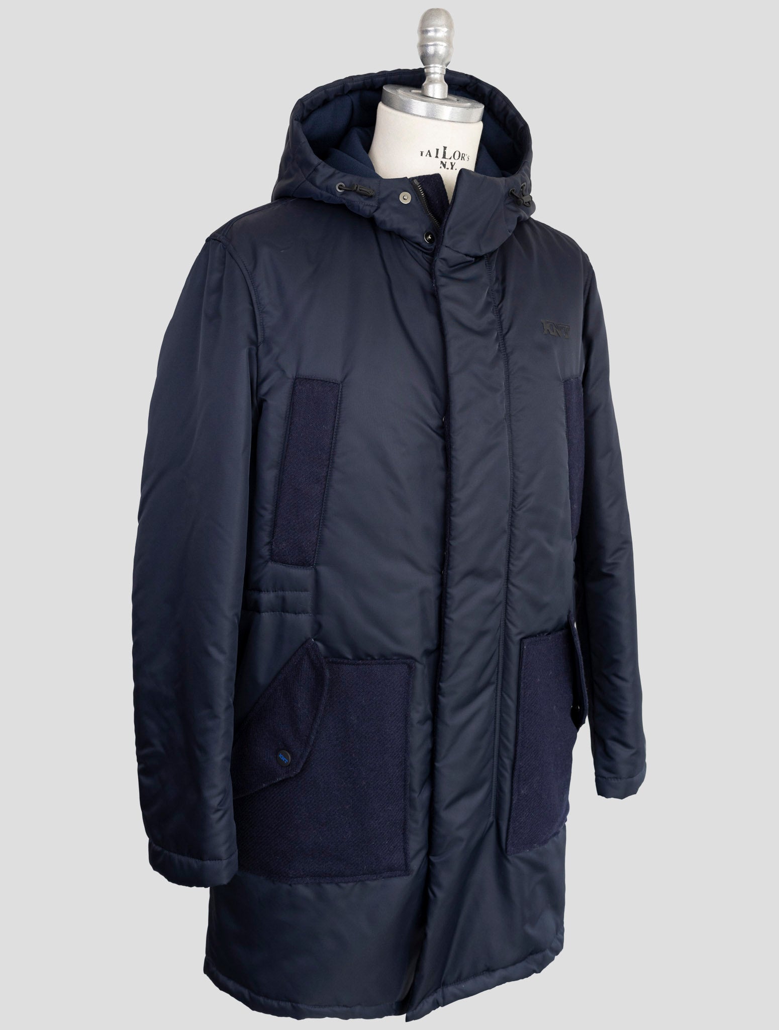 Kiton Knt Blue Pa Overoat