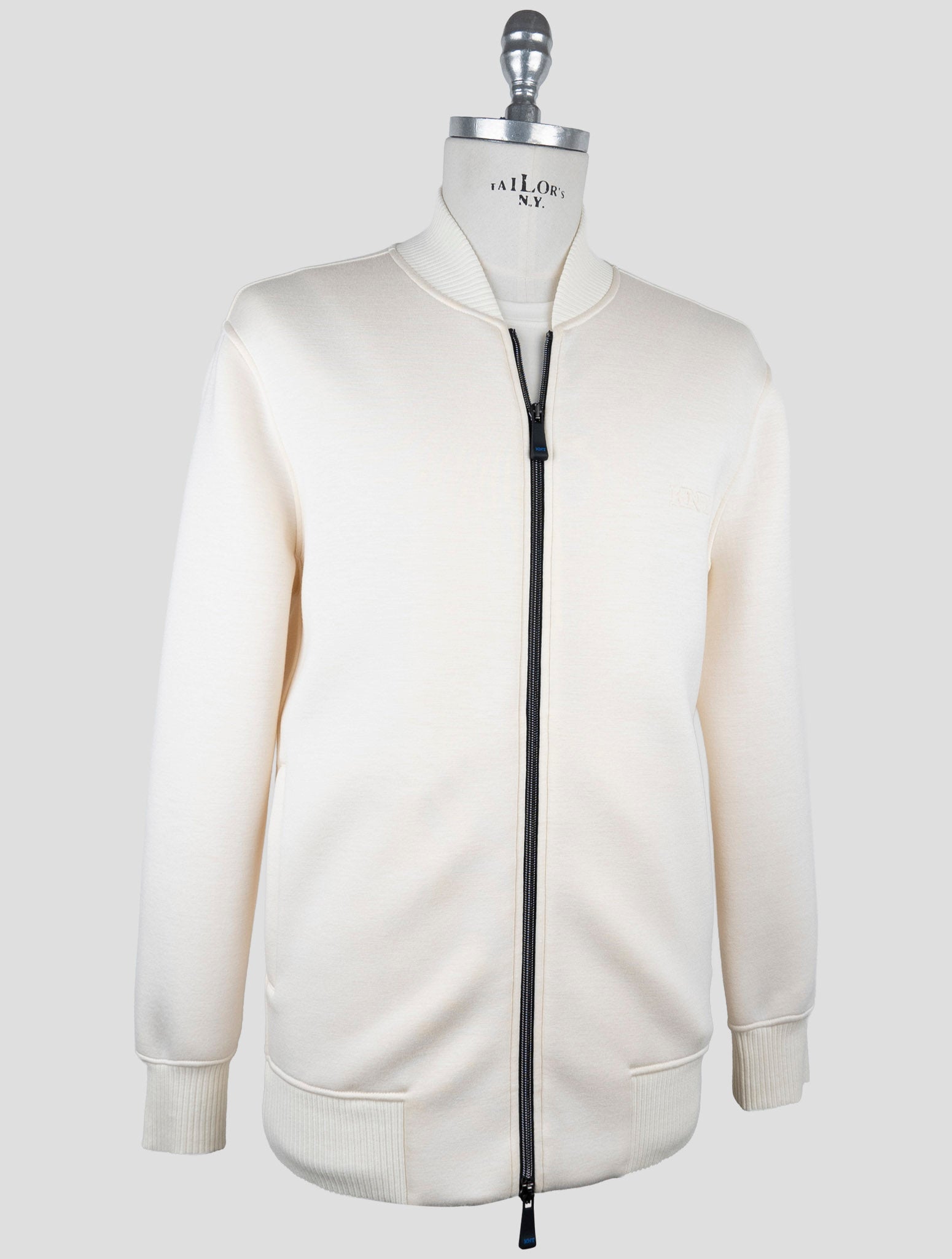 Kiton Knt White Viscose Ea Coat