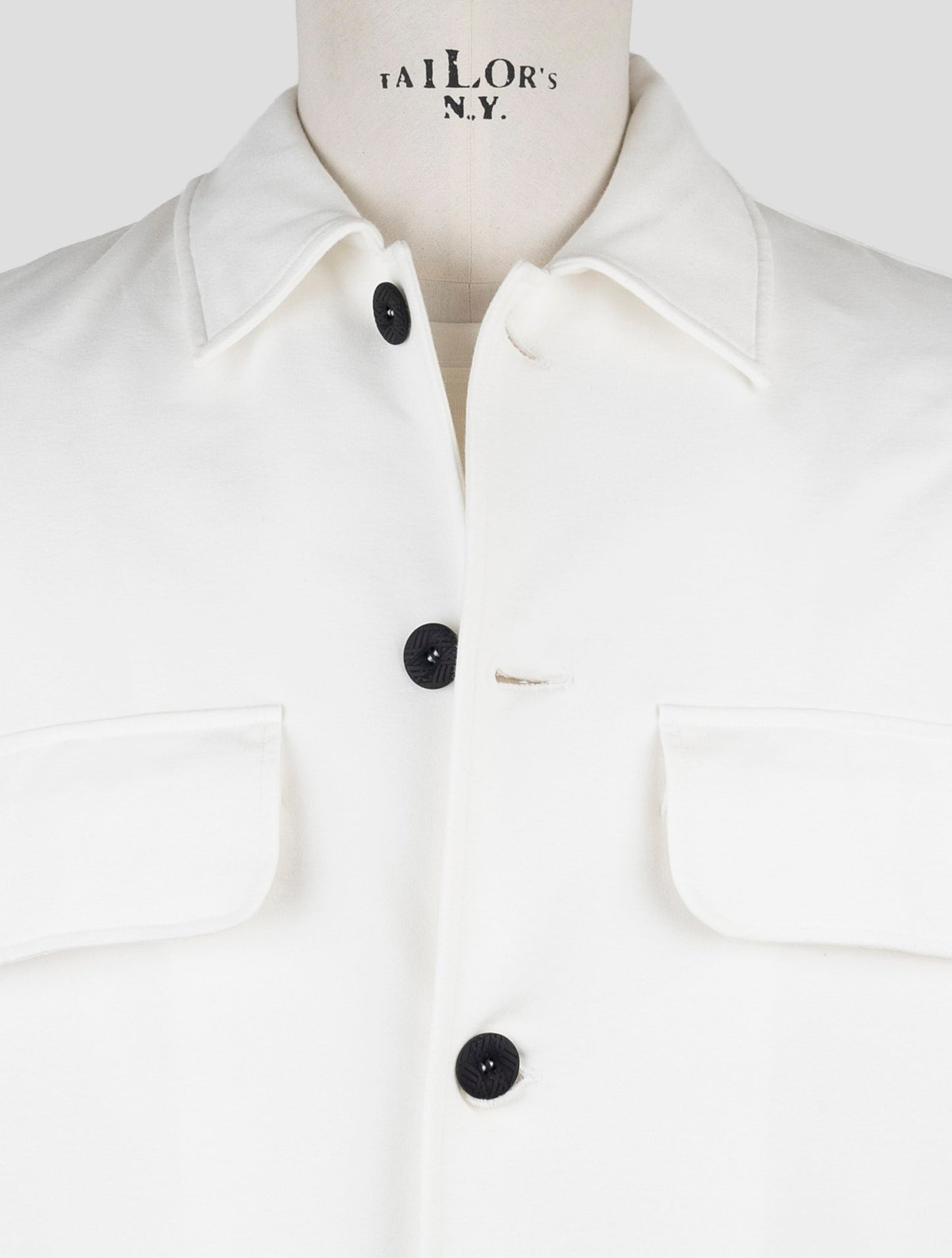 Kiton Knt White Cotton Ea Coat