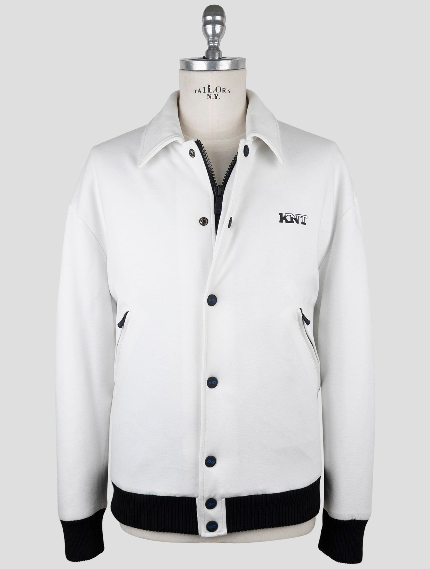 Kiton Knt White Viscose Pa Ea Coat