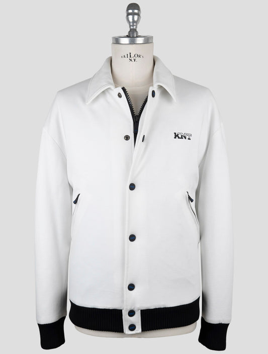 Kiton Knt White Viscose Pa Ea Coat