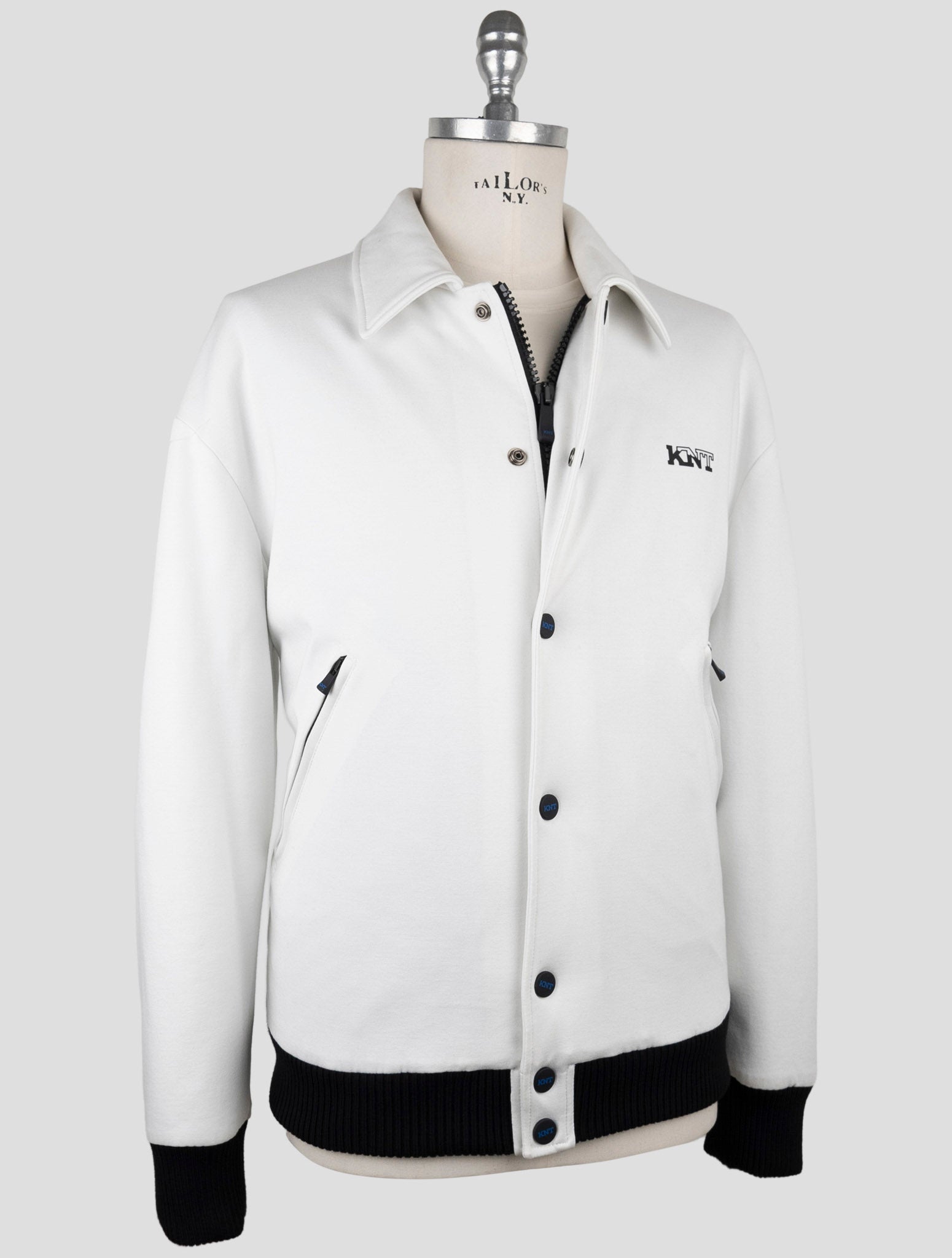 Kiton Knt White Viscose Pa Ea Coat
