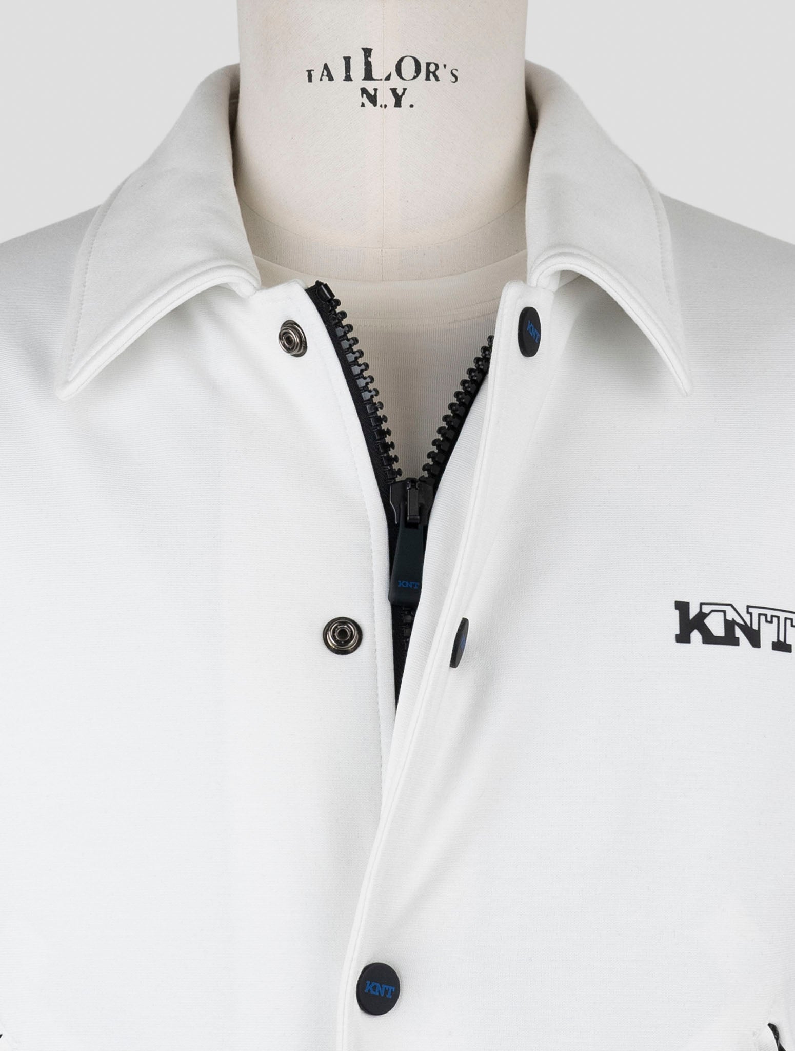 Kiton Knt White Viscose Pa Ea Coat