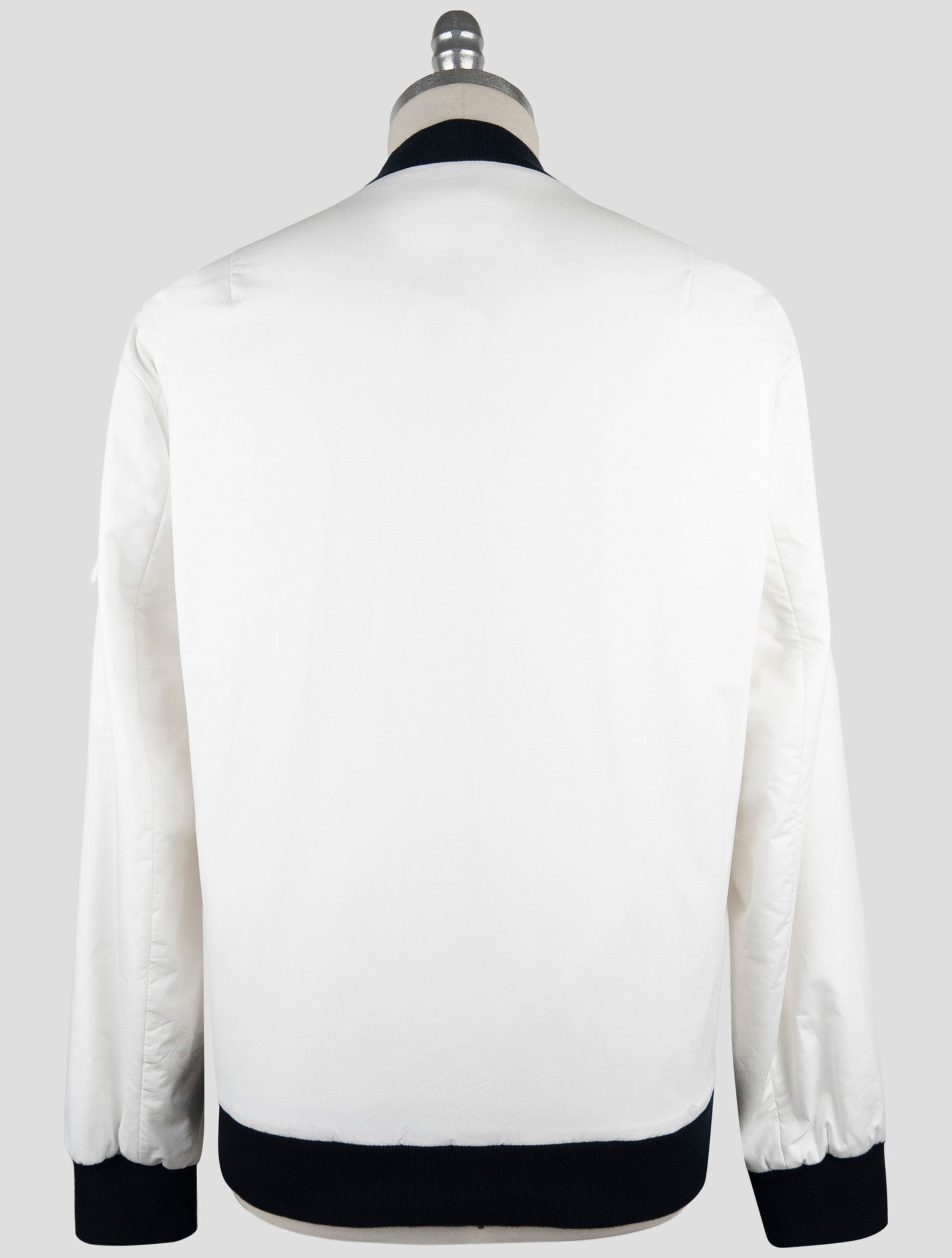 Kiton Knt White Cotton Coat
