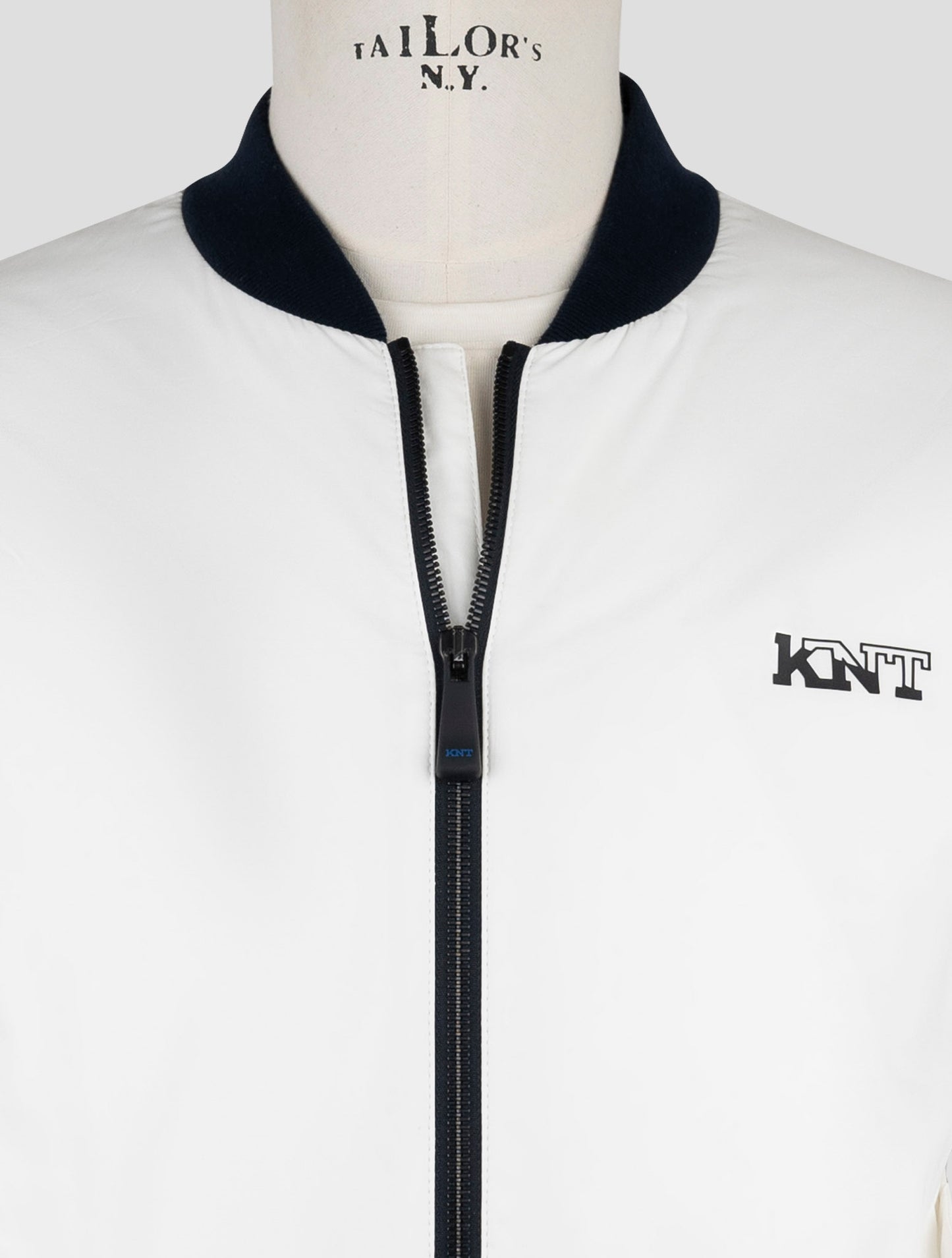 Kiton Knt White Cotton Coat