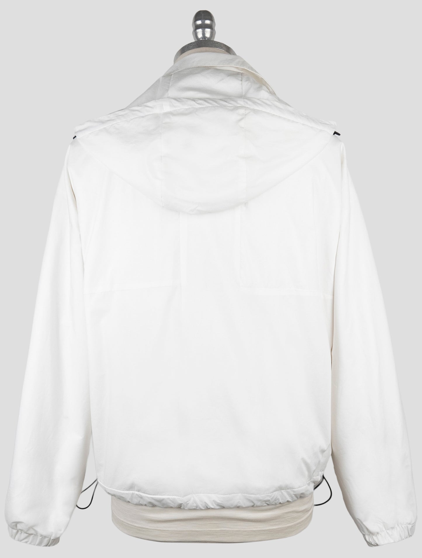Kiton Knt White Cotton Coat