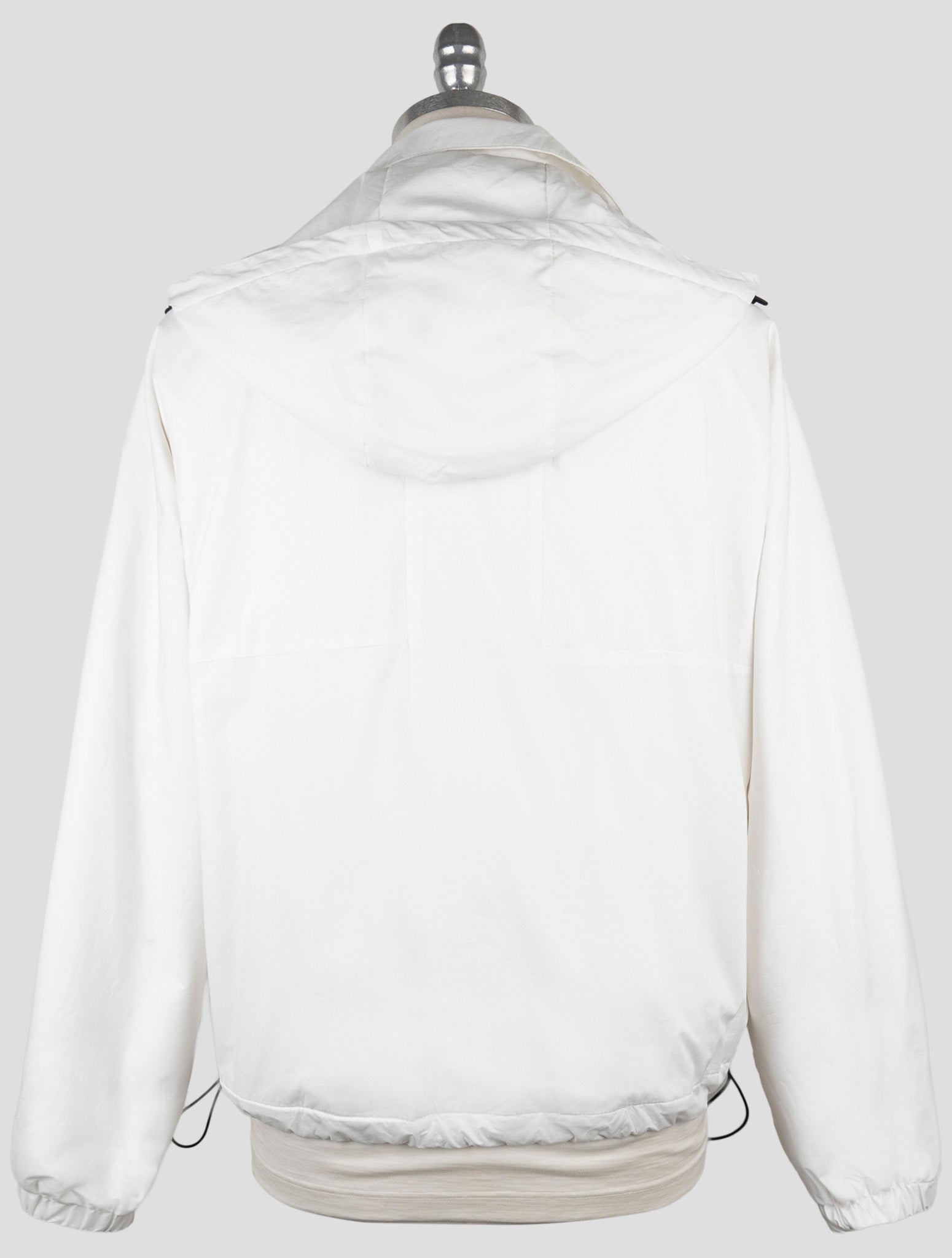 Kiton Knt White Cotton Coat