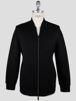 Kiton Knt Black Viscose Ea Coat