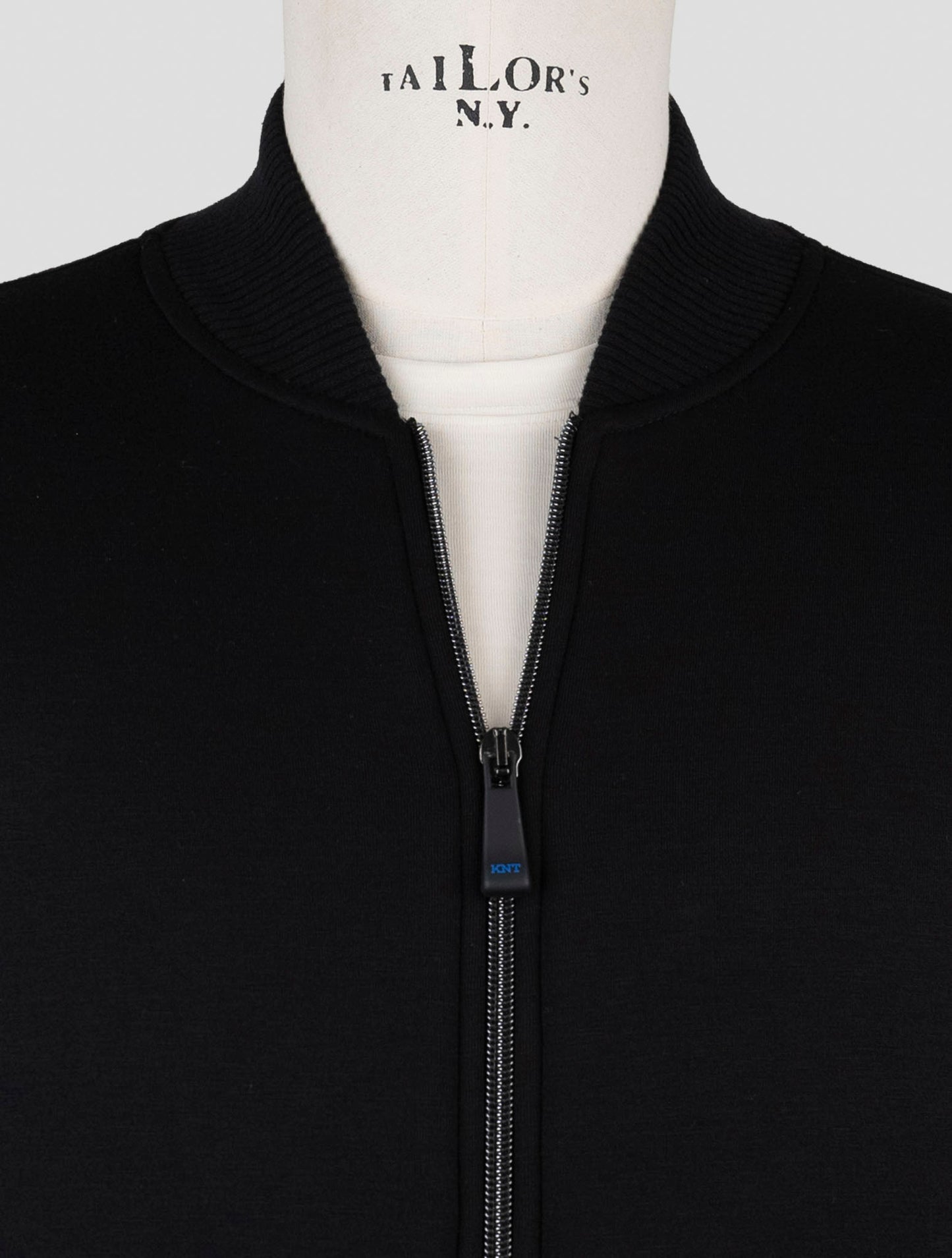 Kiton Knt Black Viscose Ea Coat