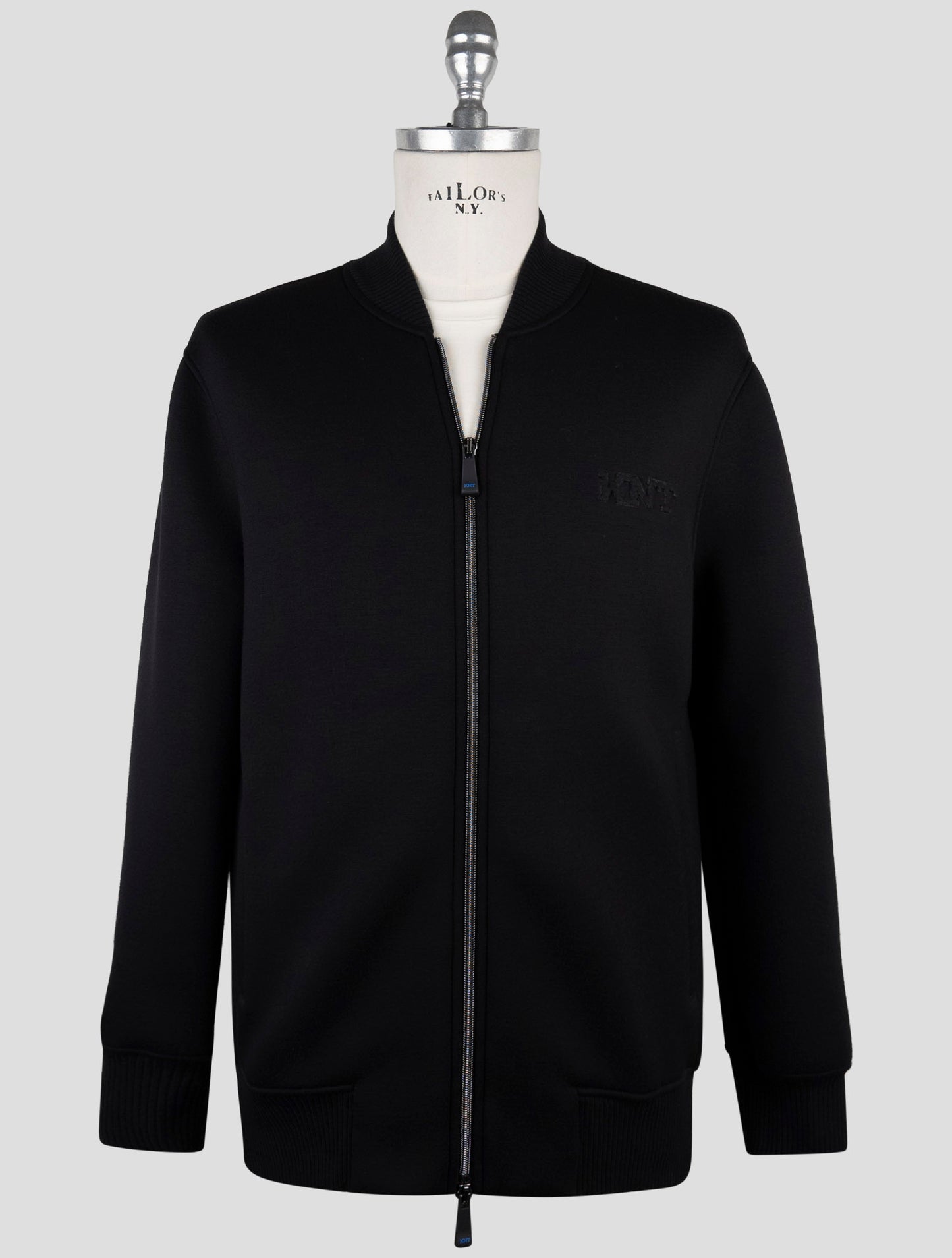 Kiton Knt Black Viscose Ea Coat