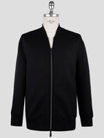 Kiton Knt Black Viscose Ea Coat