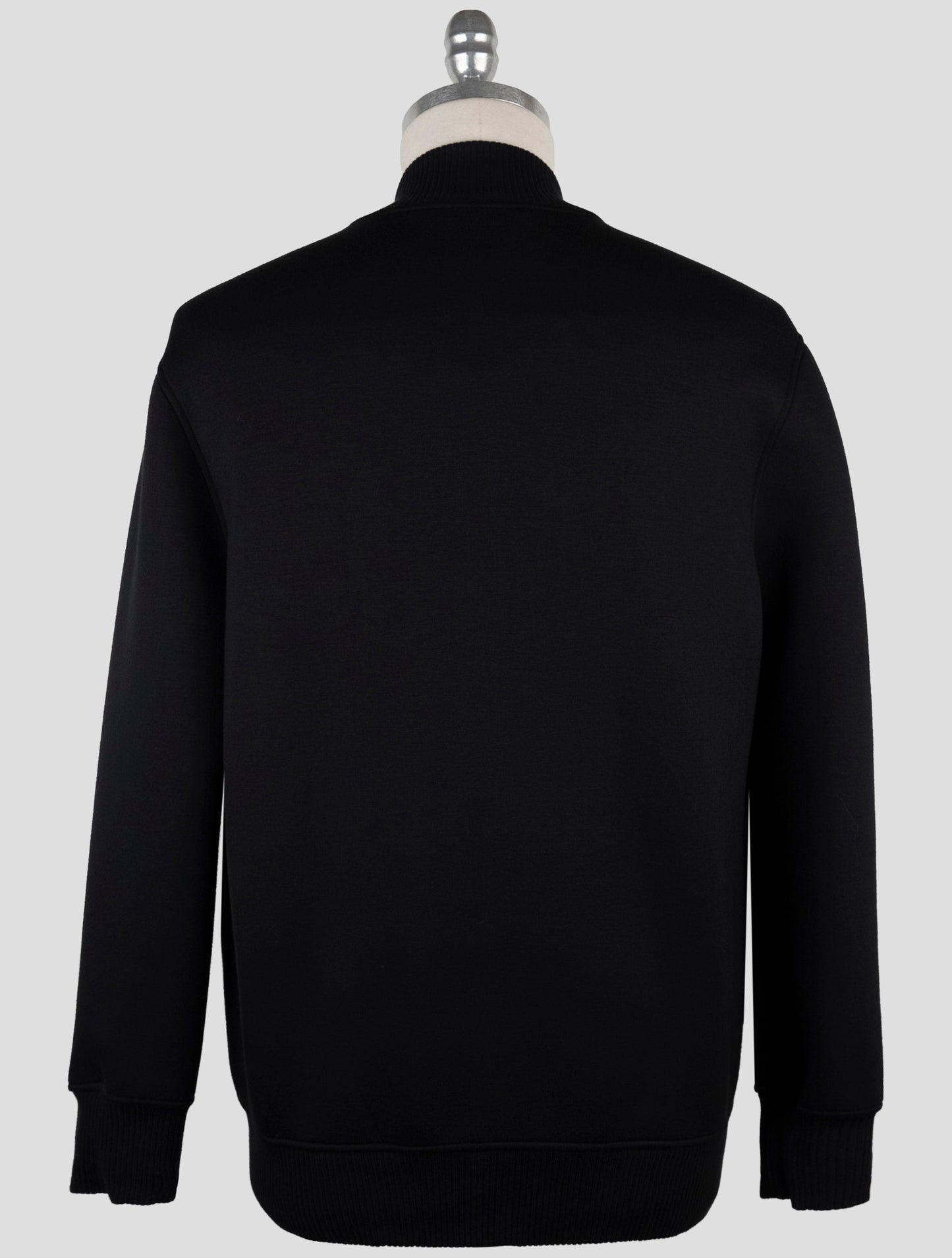 Kiton Knt Black Viscose Ea Coat