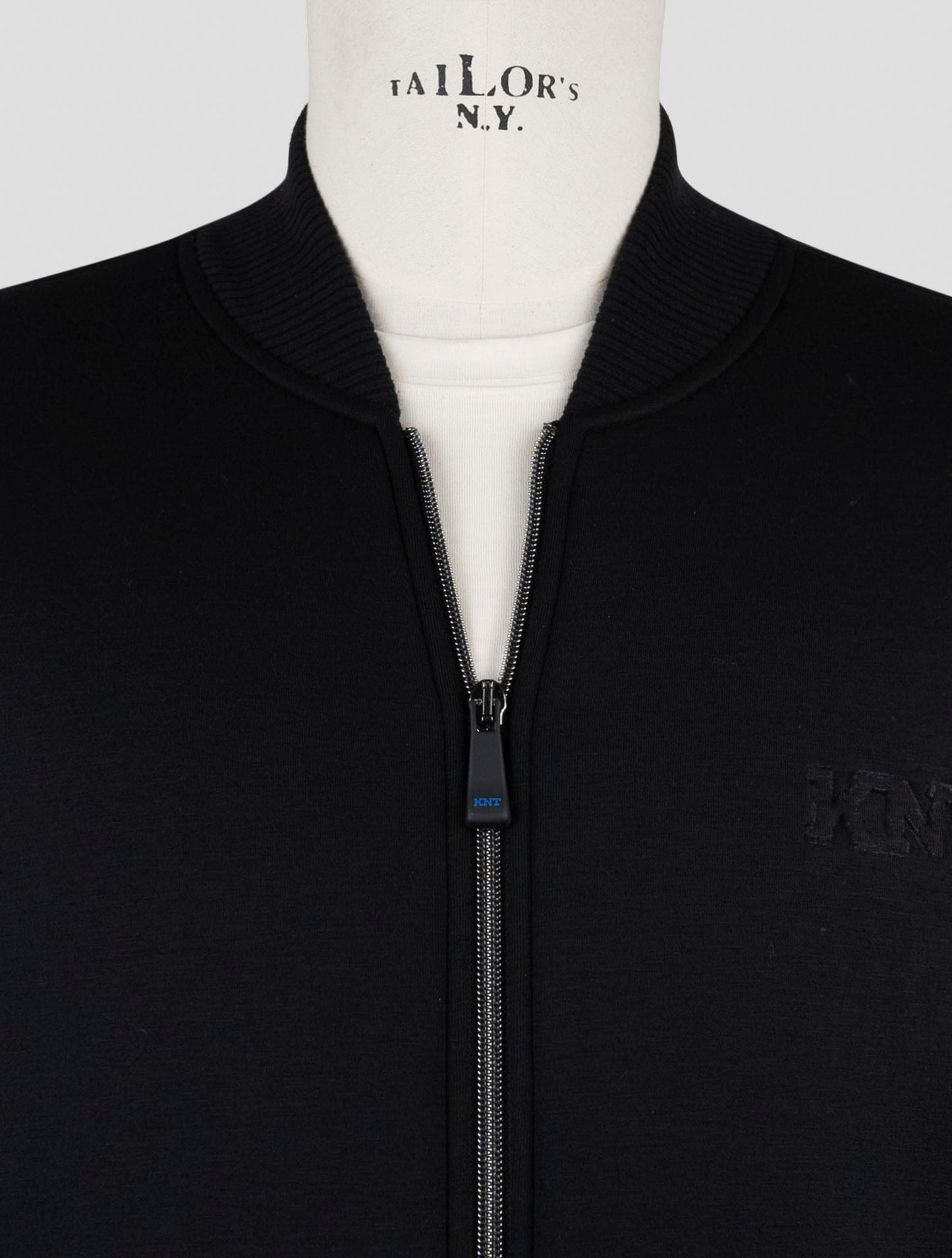 Kiton Knt Black Viscose Ea Coat