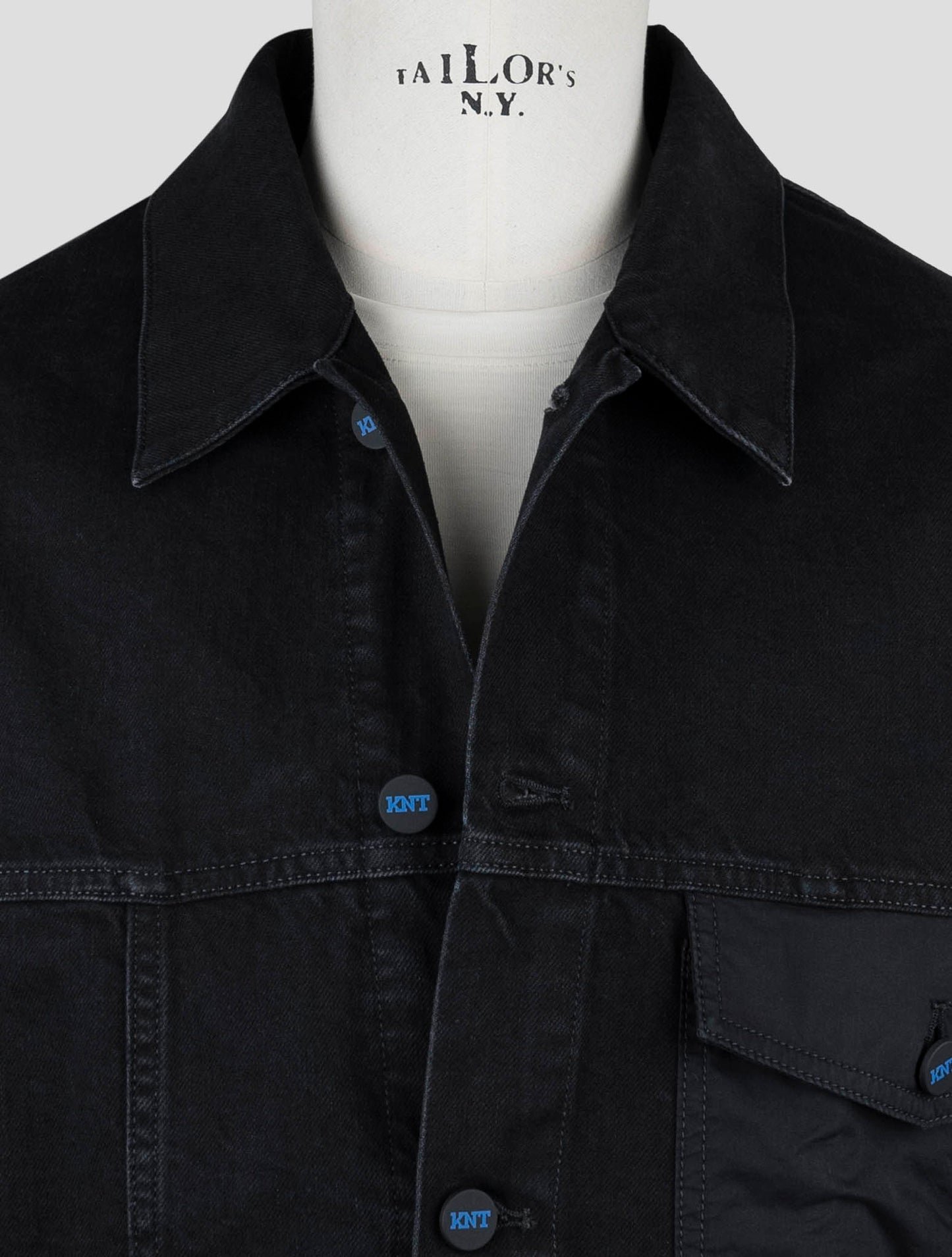 Kiton Knt Black Cotton Ea Coat