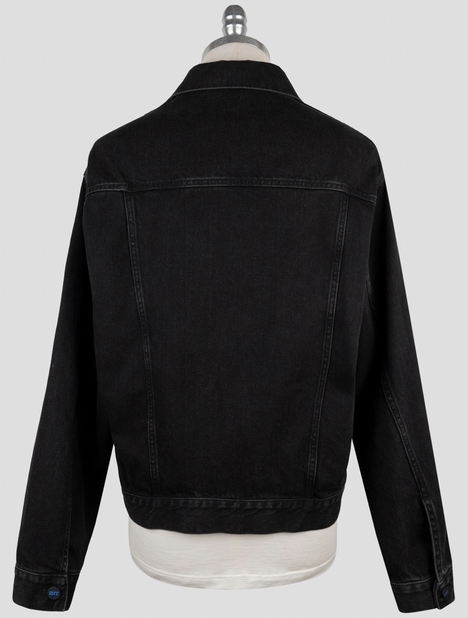 Kiton Knt Black Cotton Ea Coat
