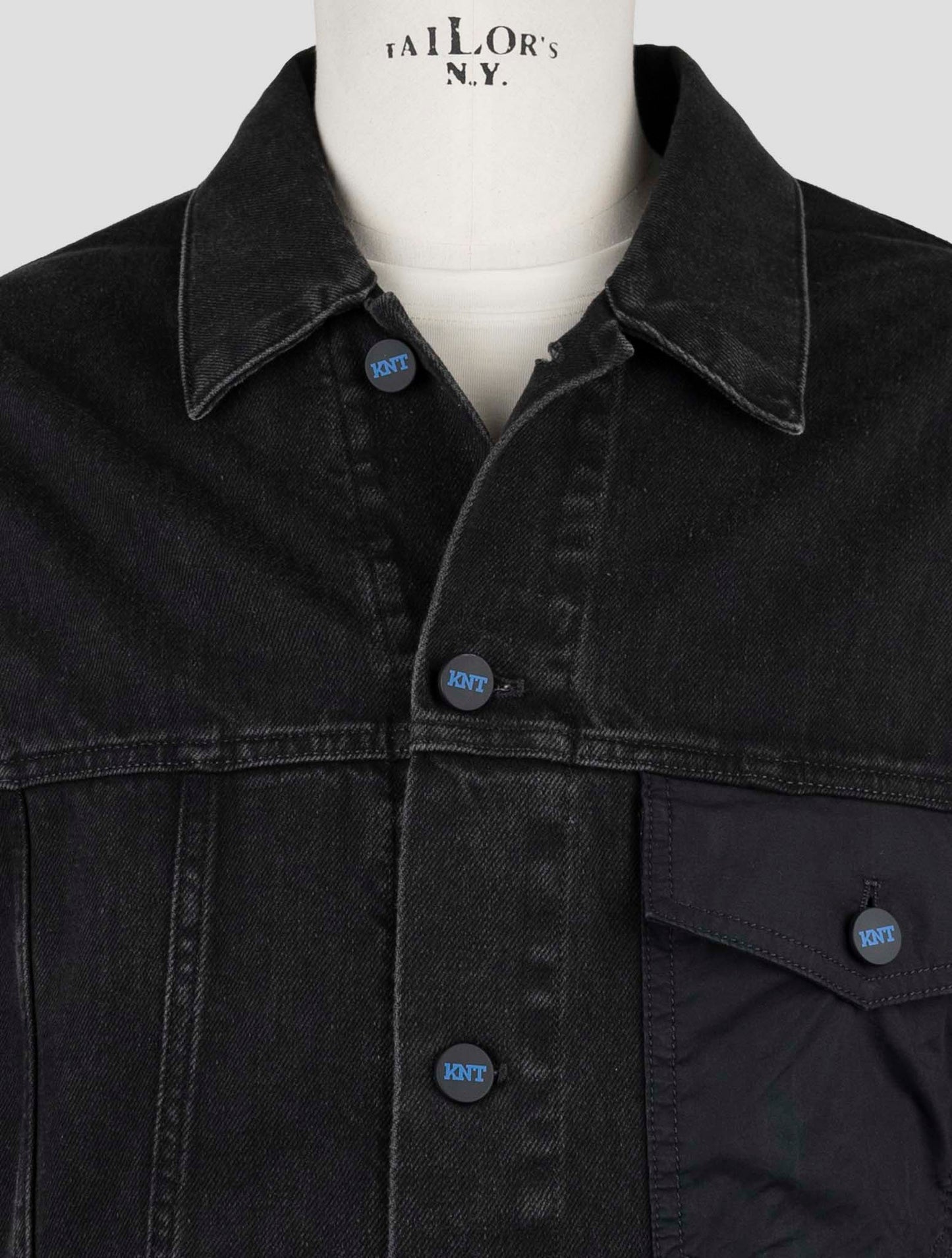 Kiton Knt Black Cotton Ea Coat