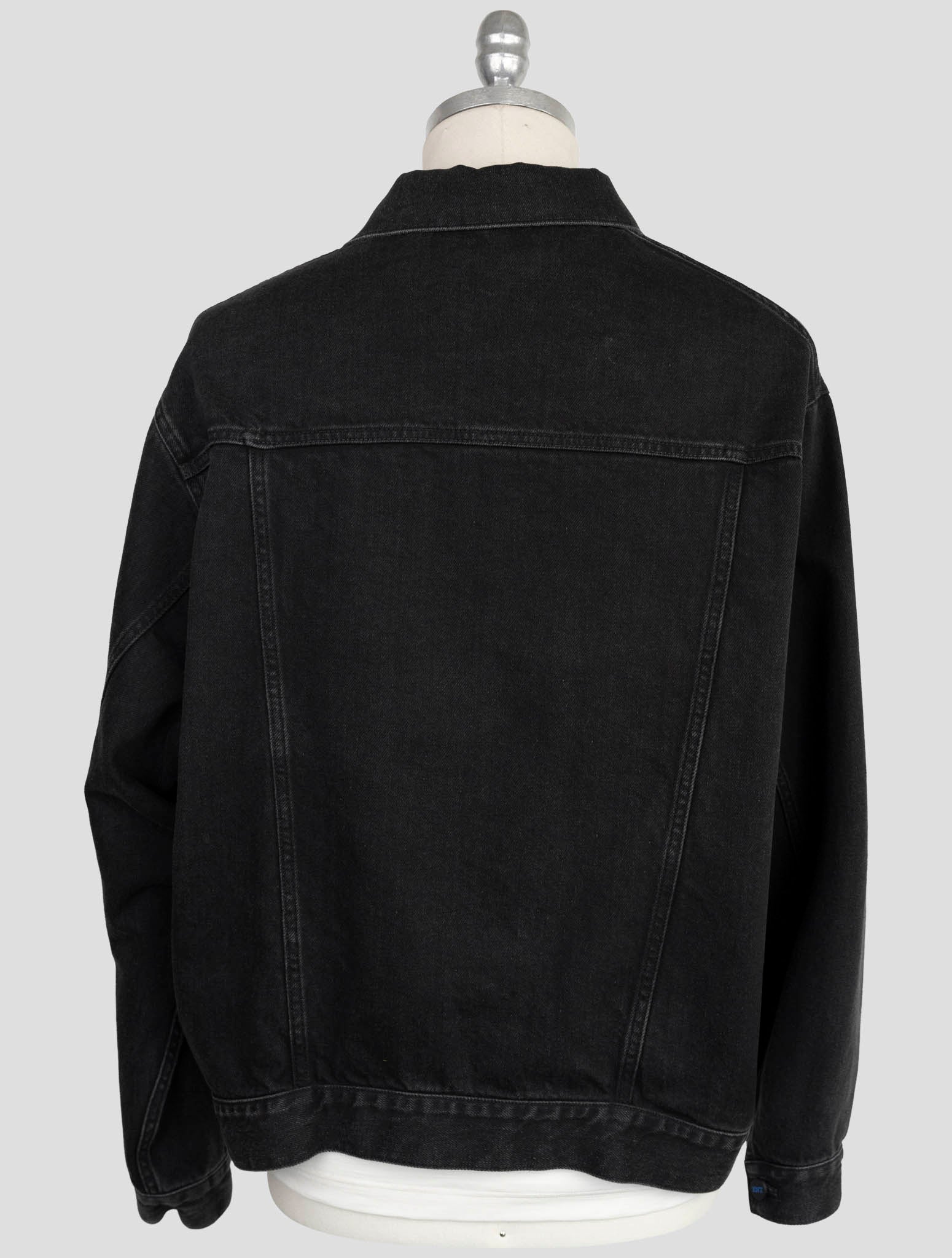 Kiton Knt Black Cotton Ea Coat