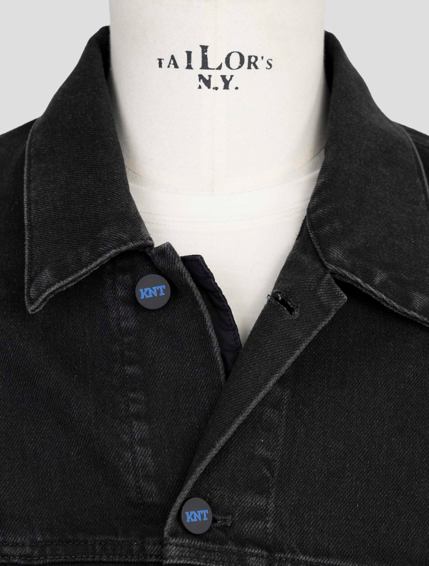 Kiton Knt Black Cotton Ea Coat
