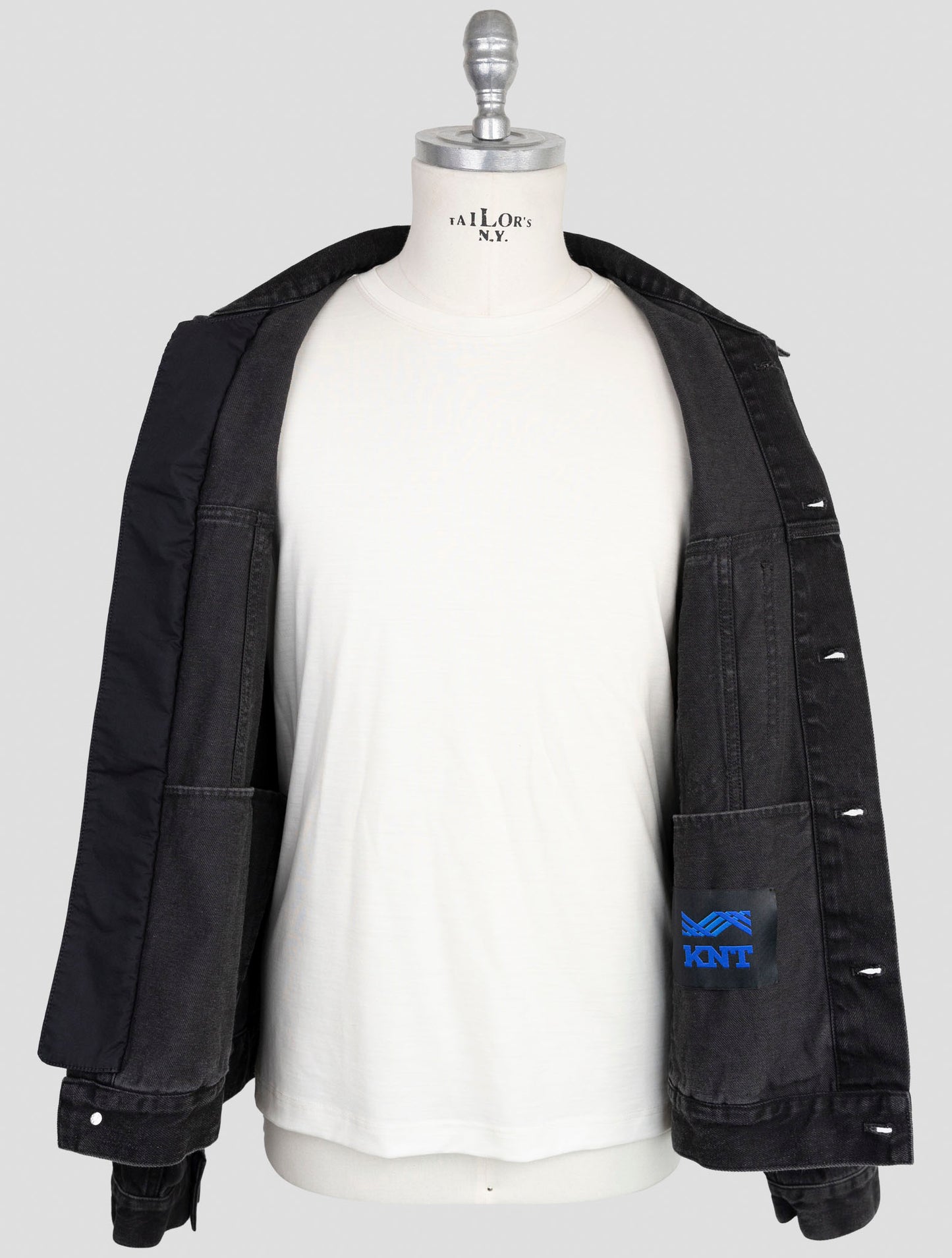 Kiton Knt Black Cotton Ea Coat