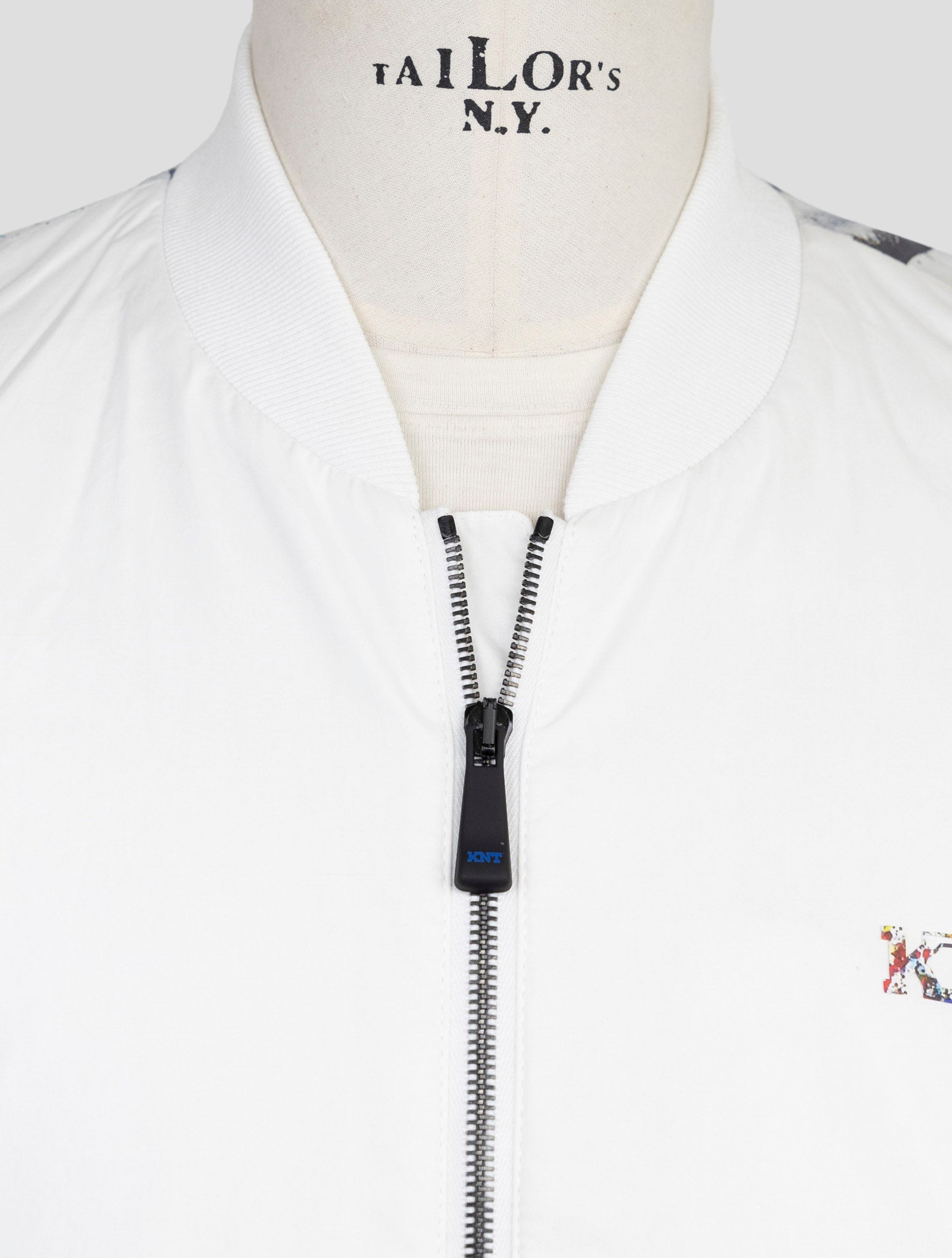 Kiton Knt White Cotton Coat