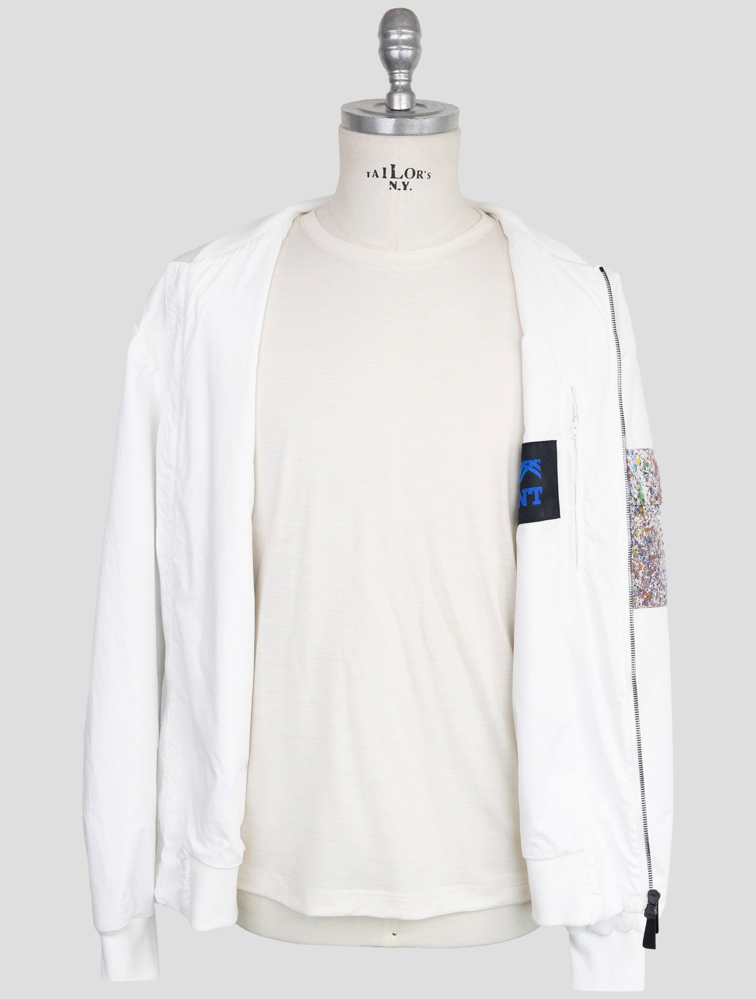 Kiton Knt White Cotton Coat